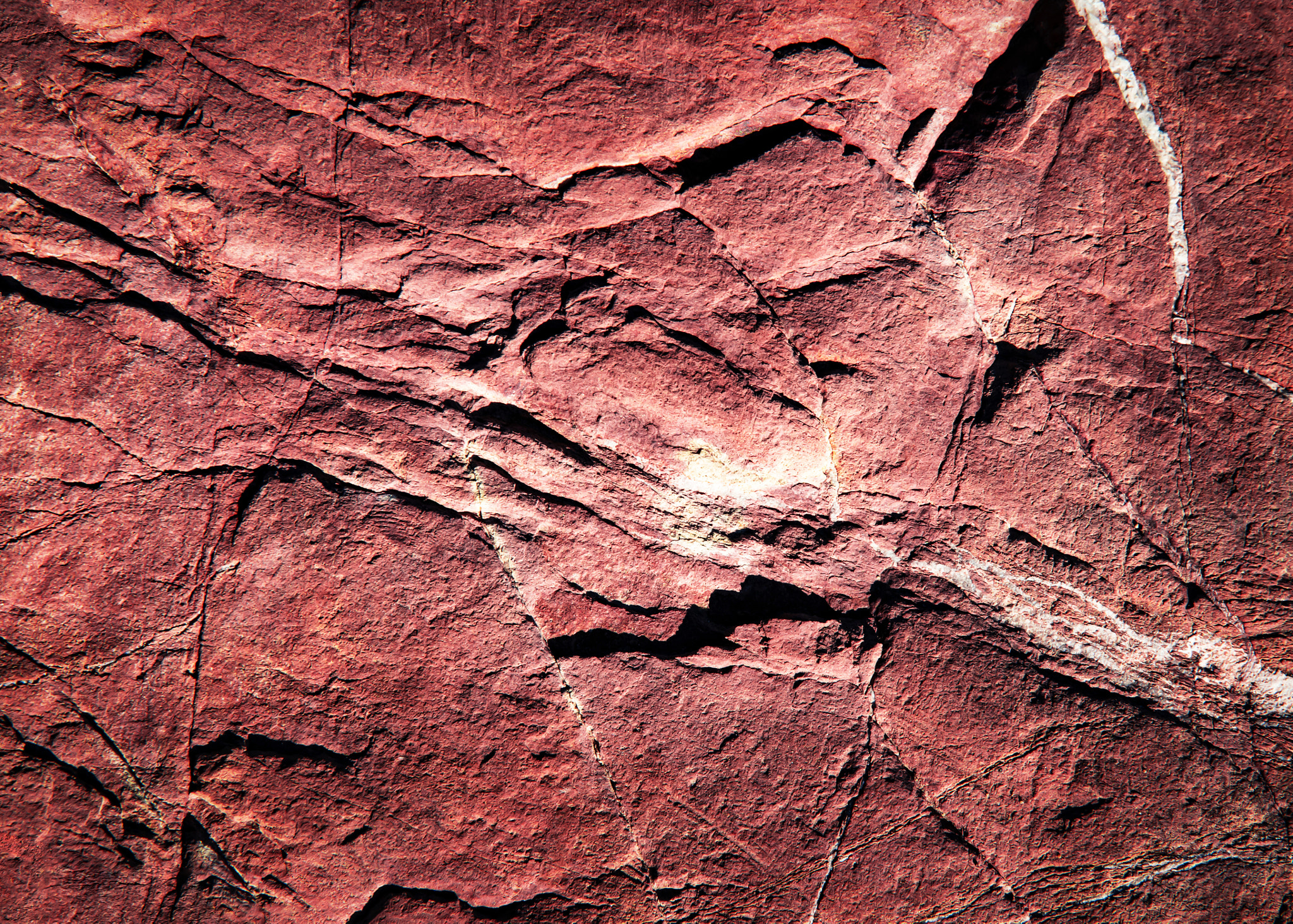 Nikon D5500 sample photo. Red colored limestone with grooves photography