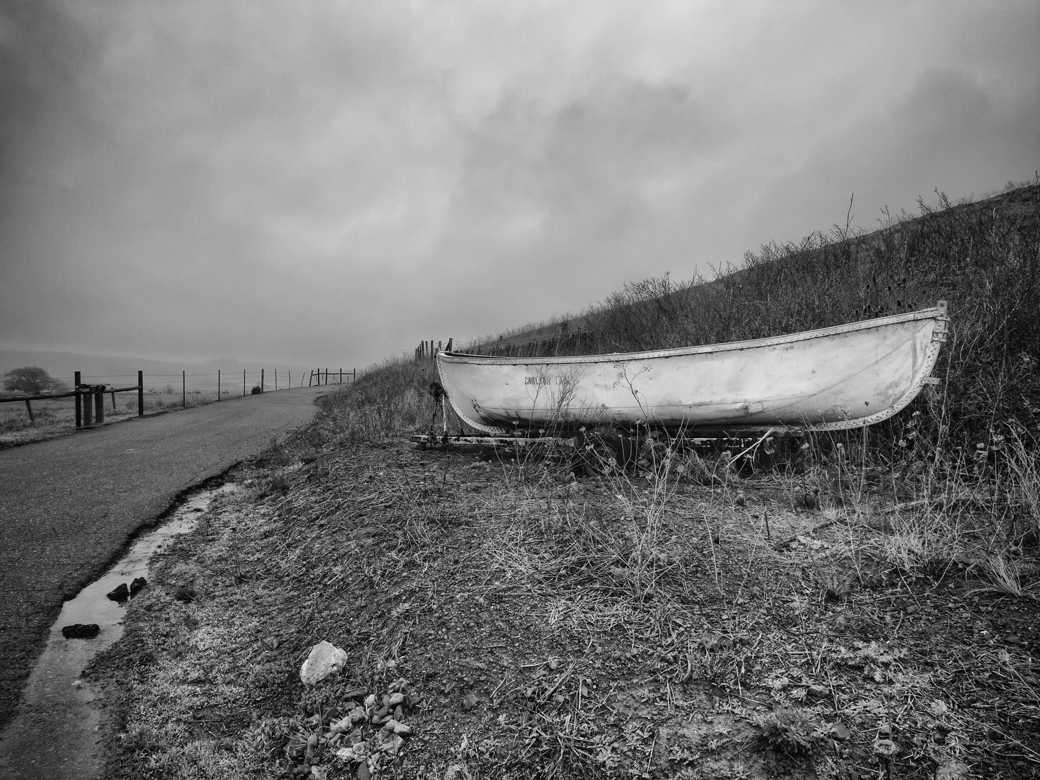 OLYMPUS 11-22mm Lens sample photo. Boat and sonoma road photography
