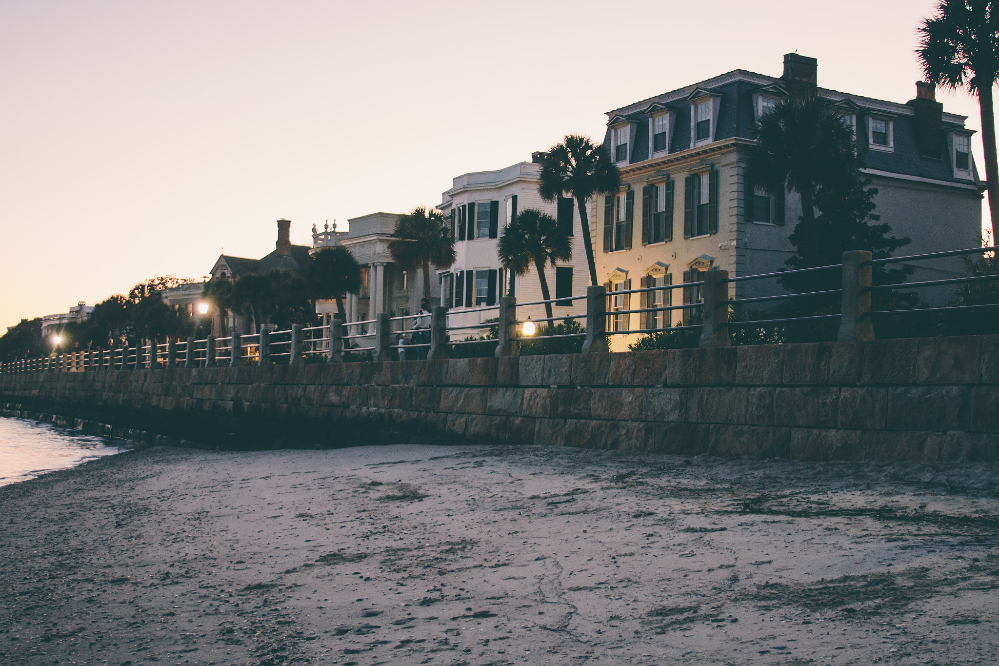Canon EF 28-135mm F3.5-5.6 IS USM sample photo. Charleston battery sunset photography
