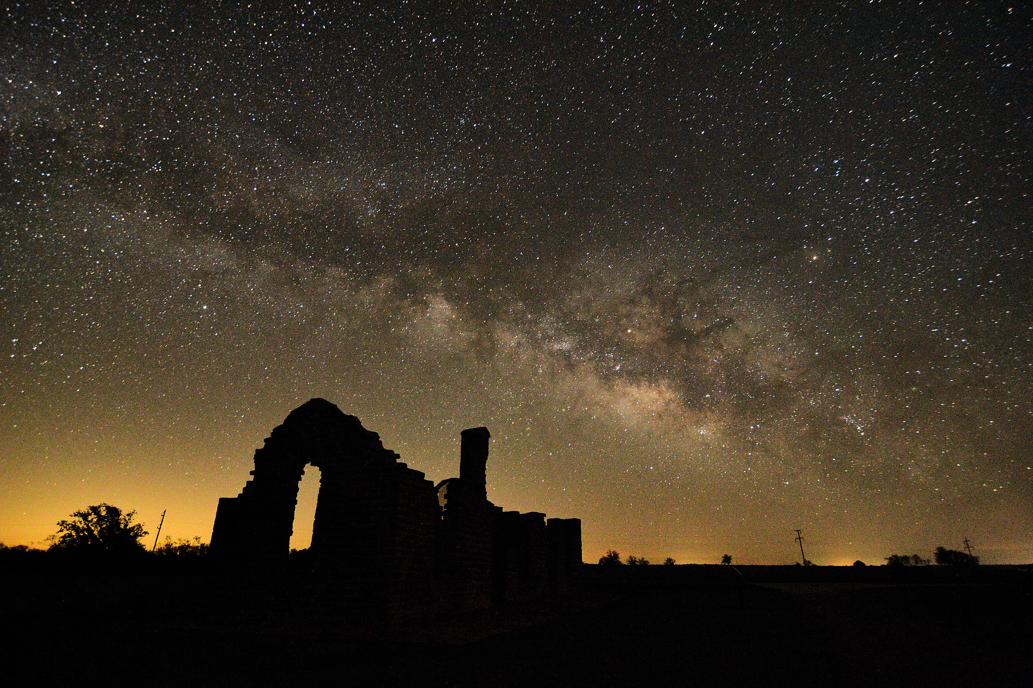 Nikon D3100 + Tokina AT-X Pro 11-16mm F2.8 DX sample photo. Milky way at fort griffin, tx on 3/25 - 3/26 photography