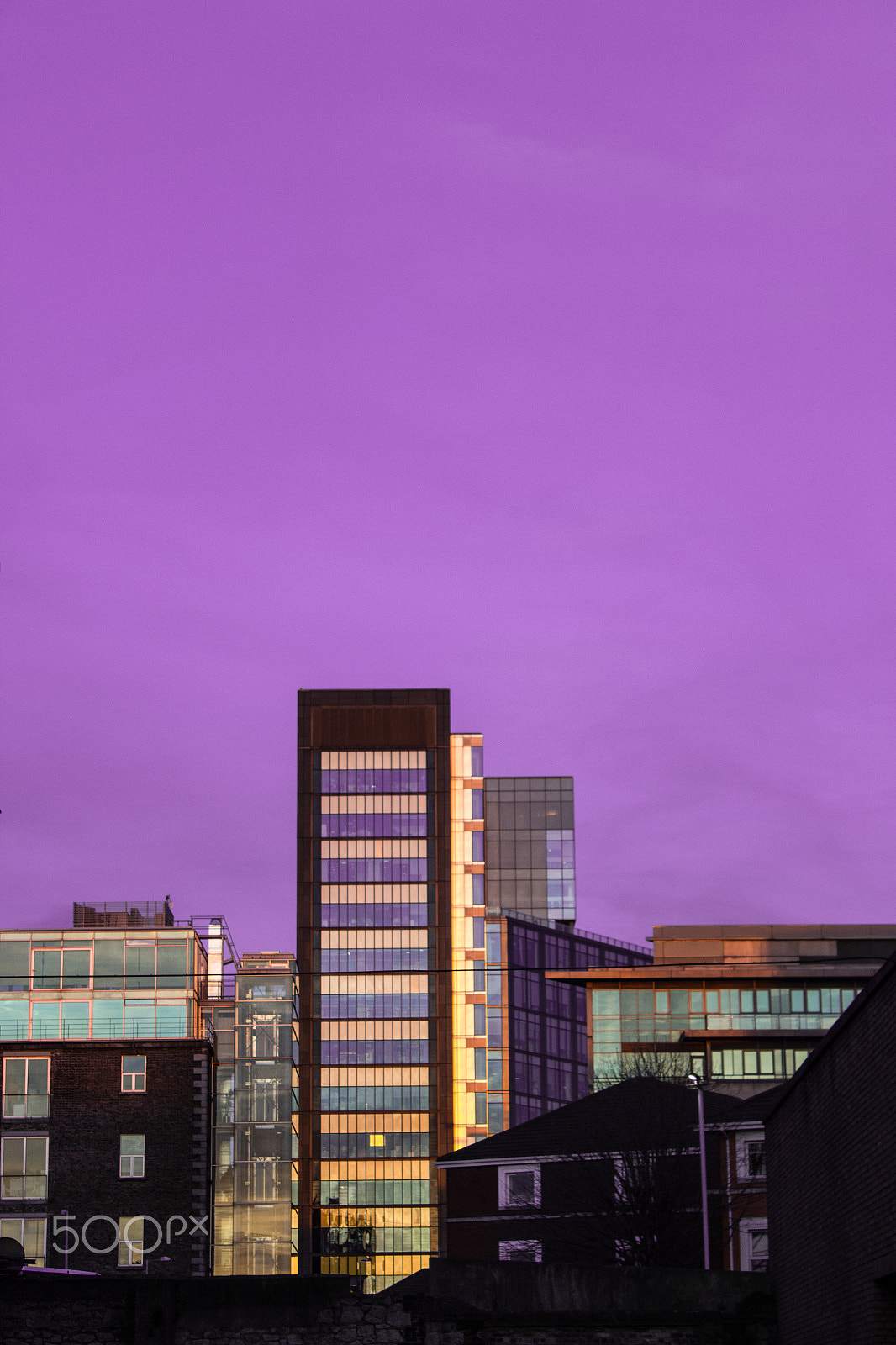 Canon EF-S 18-55mm F3.5-5.6 IS sample photo. Dublin - purple sky photography
