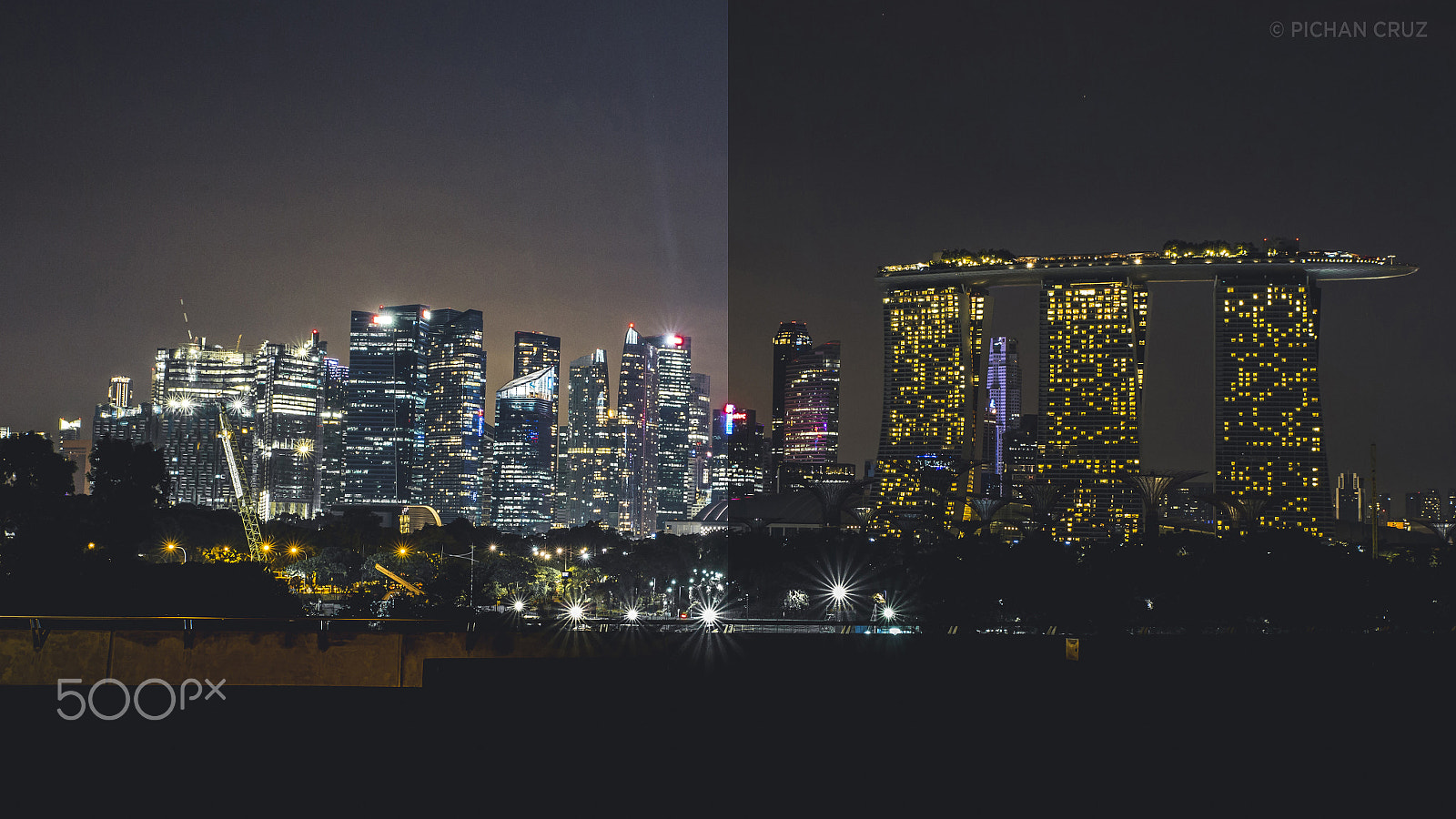 Canon EOS 6D + Sigma 24-70mm F2.8 EX DG Macro sample photo. Singapore earth hour 2017 photography