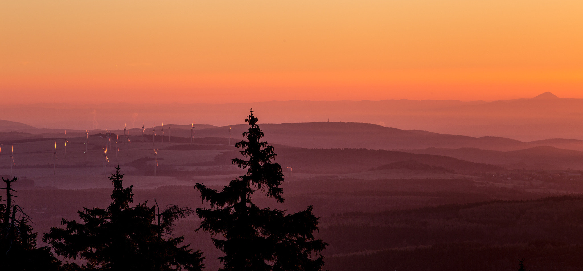 Canon EOS 6D sample photo. Sunrise - ore mountains photography