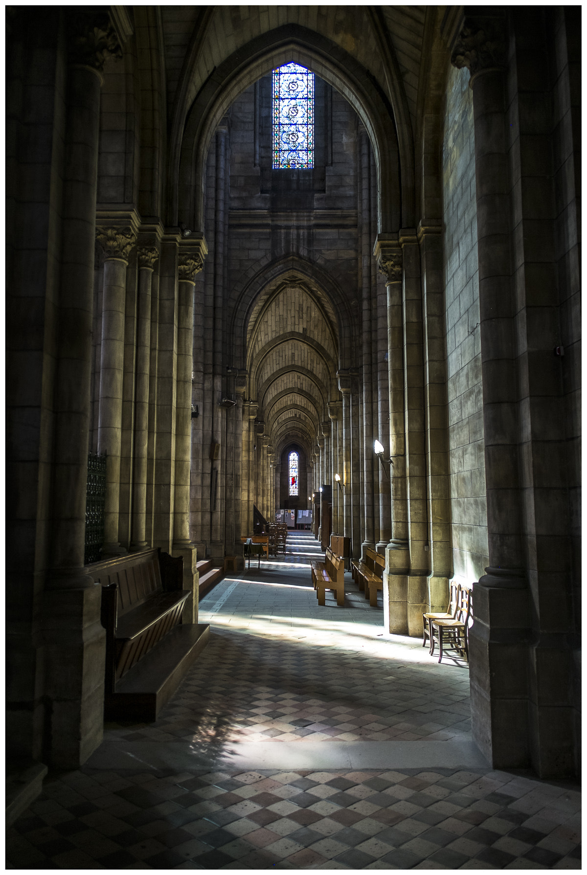 Fujifilm X-Pro1 + Fujifilm XF 18mm F2 R sample photo. Beautiful light through this stunning church in the dordogne, france. photography