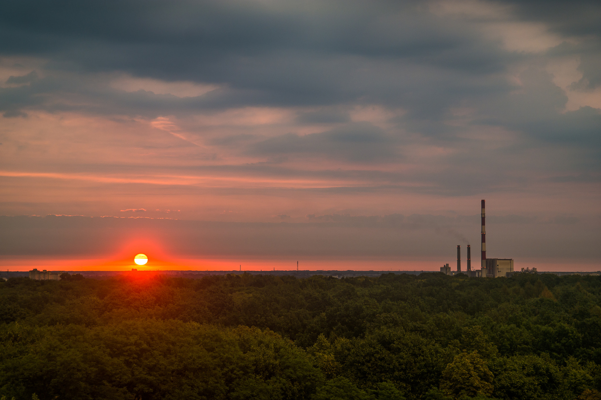 Samsung NX300 sample photo. Sunrise with ec żerań  photography