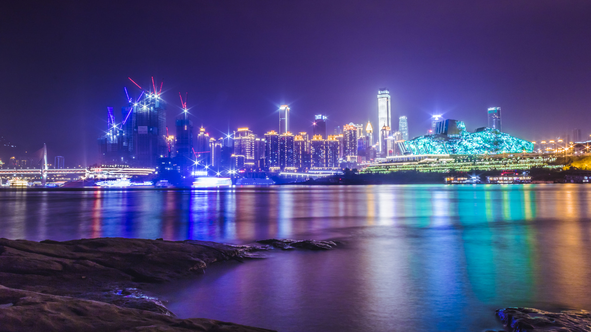Canon EOS 760D (EOS Rebel T6s / EOS 8000D) sample photo. One night in chongqing photography