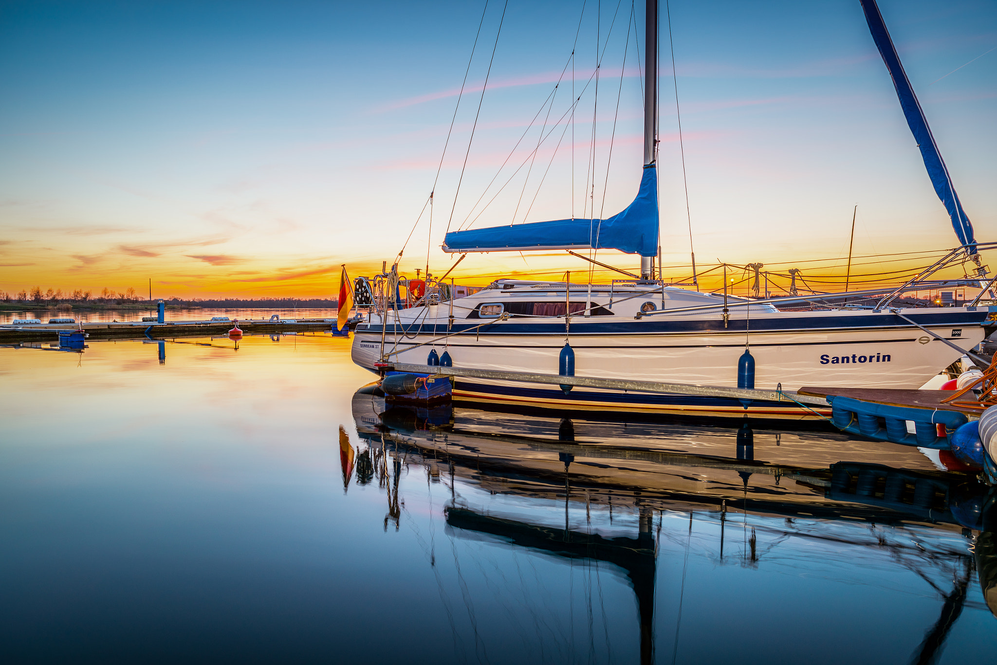 Nikon D810 sample photo. Sunset at lake cospuden - leipzig photography