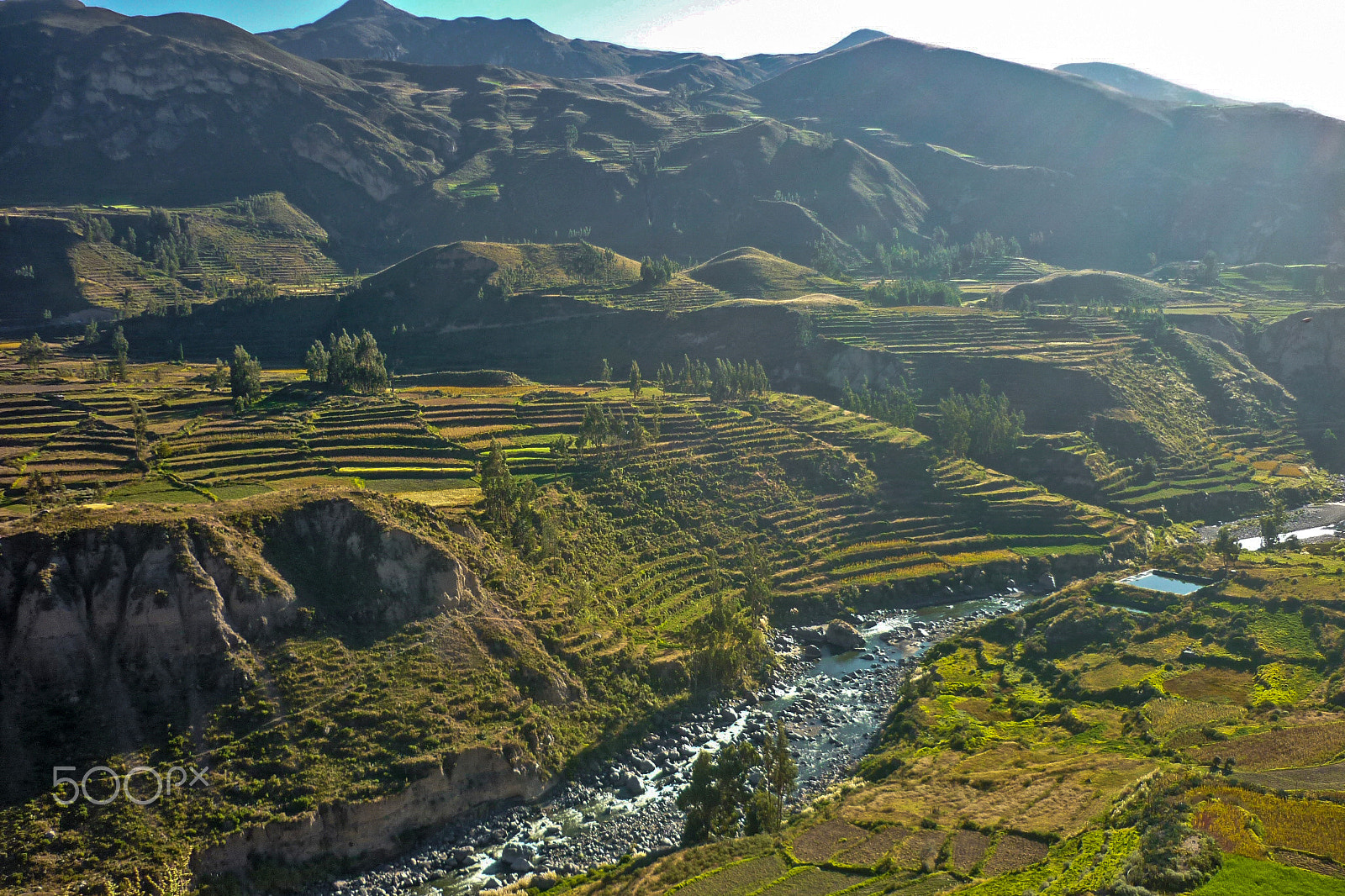 Panasonic DMC-FS42 sample photo. Morning in colca valey photography