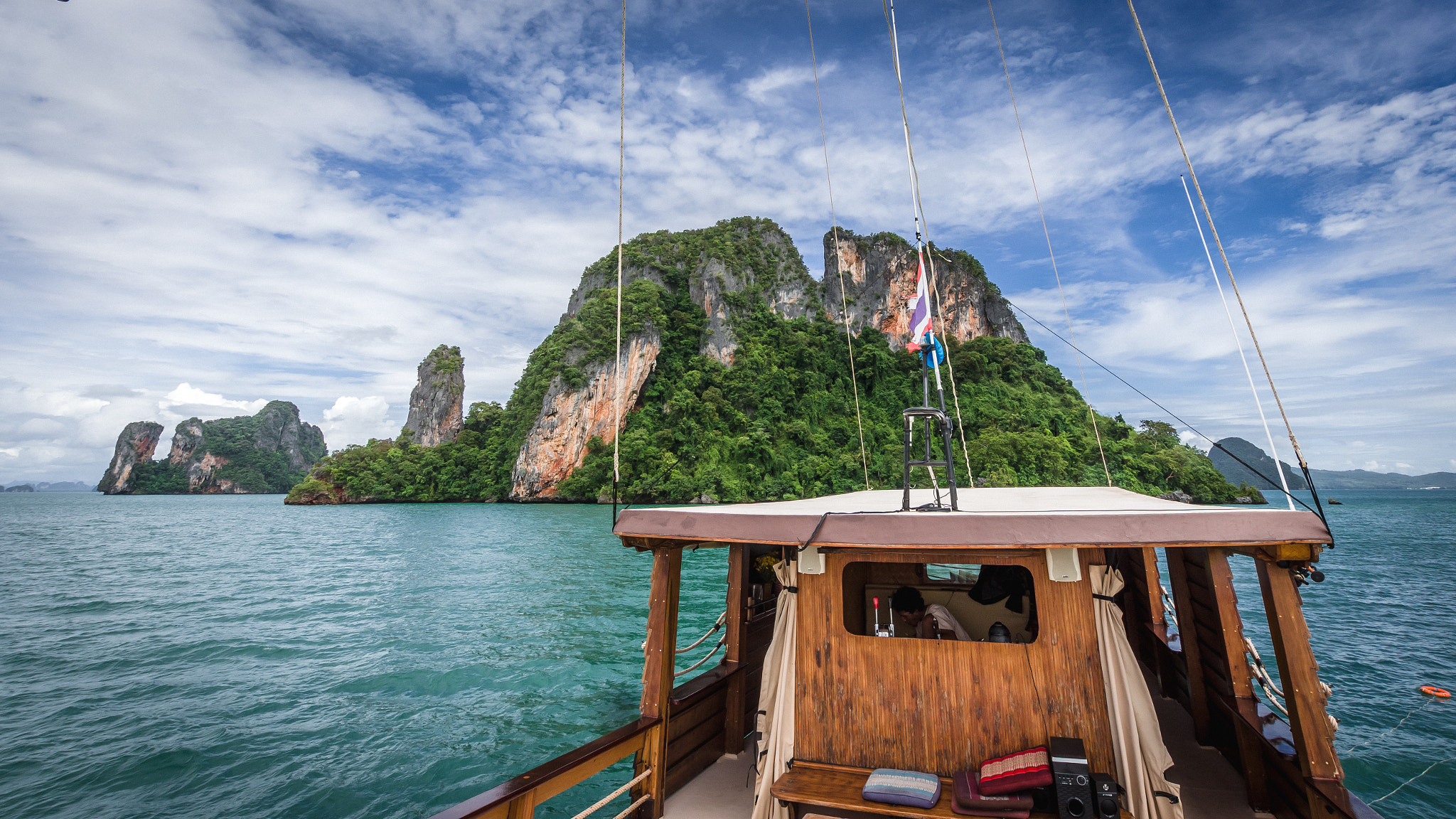 Nikon D7200 sample photo. Phang nga bay from the boat deck photography