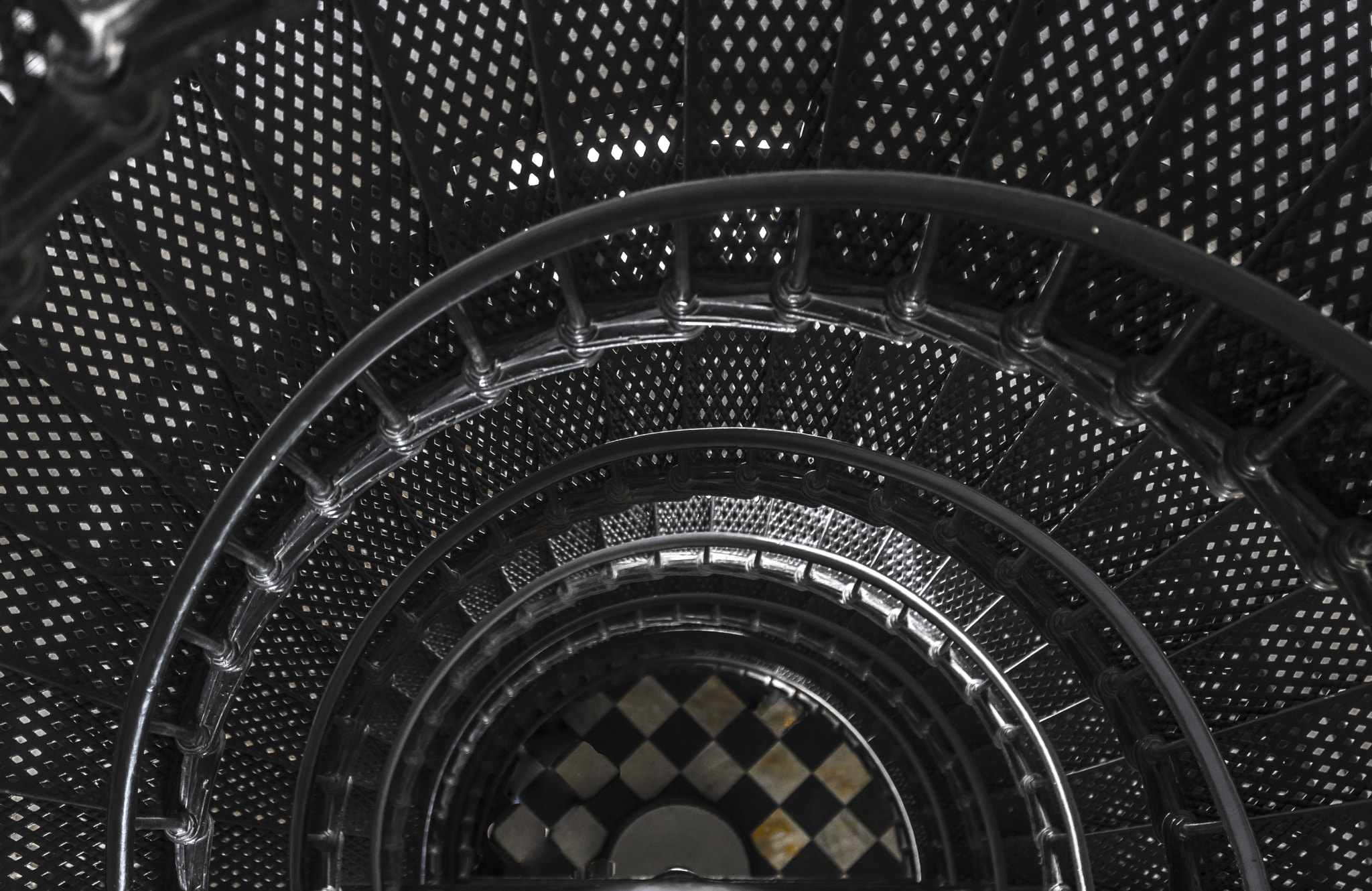 Pentax K-3 sample photo. St. augustine lighthouse, looking down.. photography