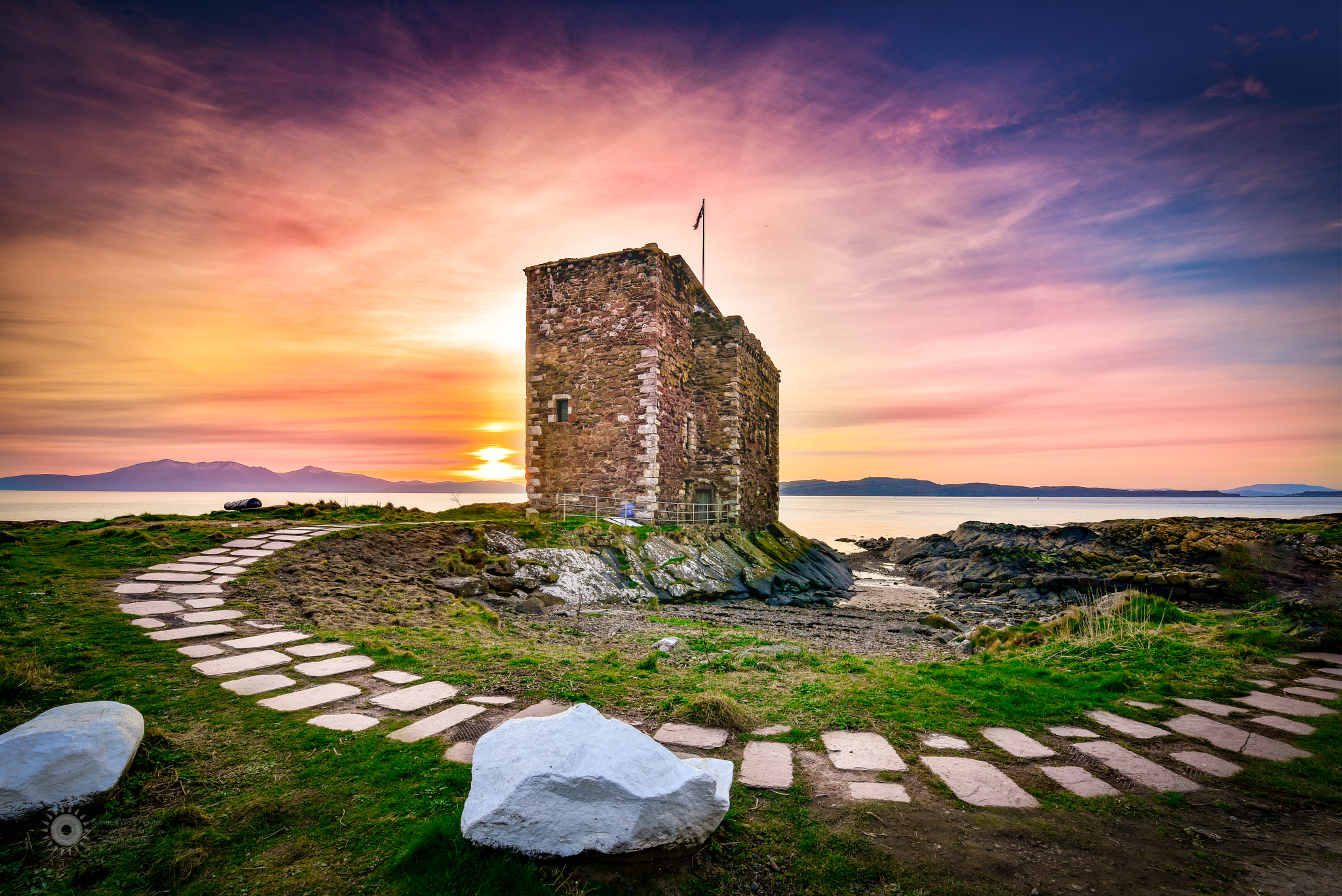 Nikon D810 sample photo. Portencross castle photography