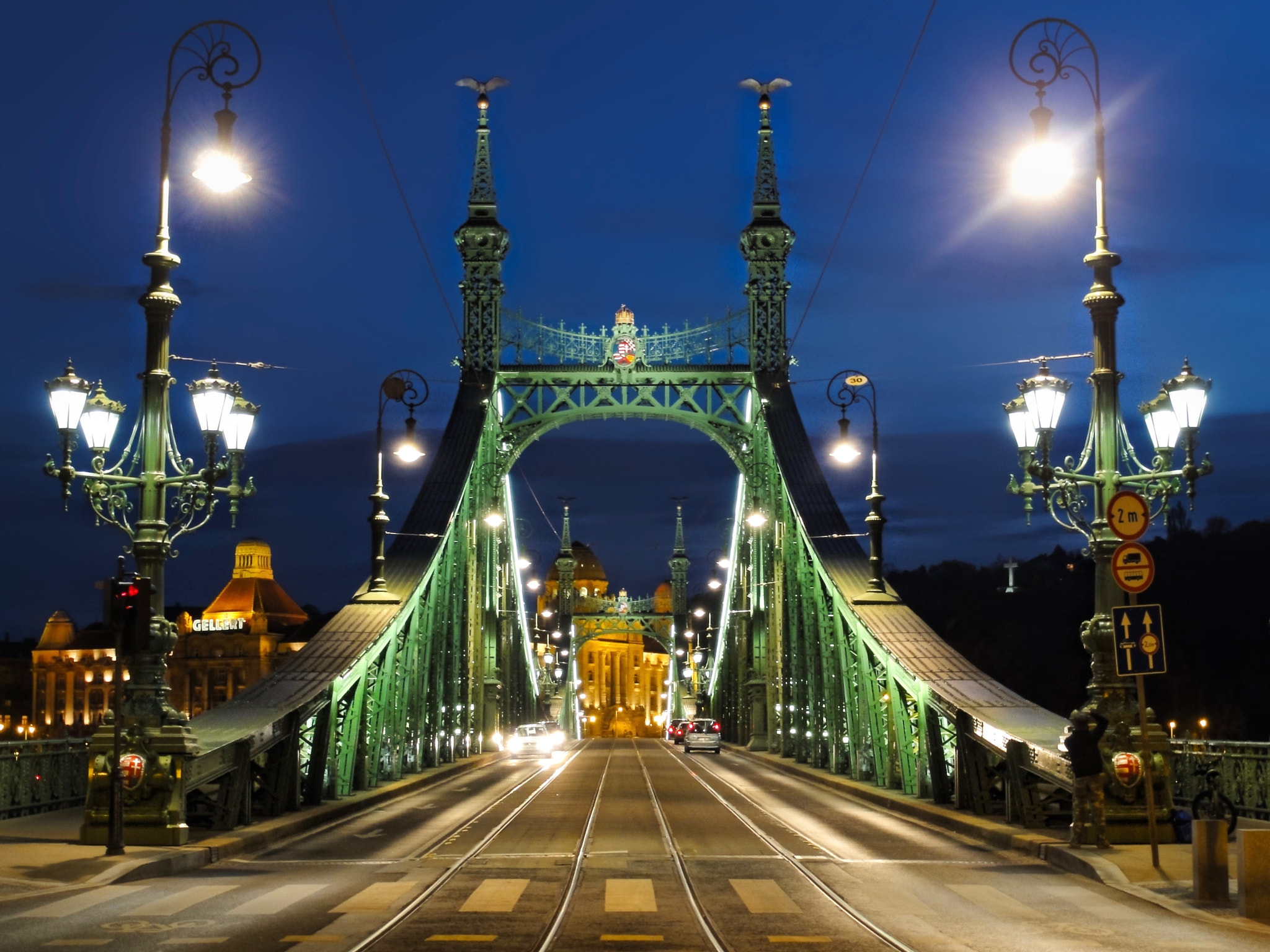 Sony DSC-HX5V sample photo. Liberty bridge, budapest photography