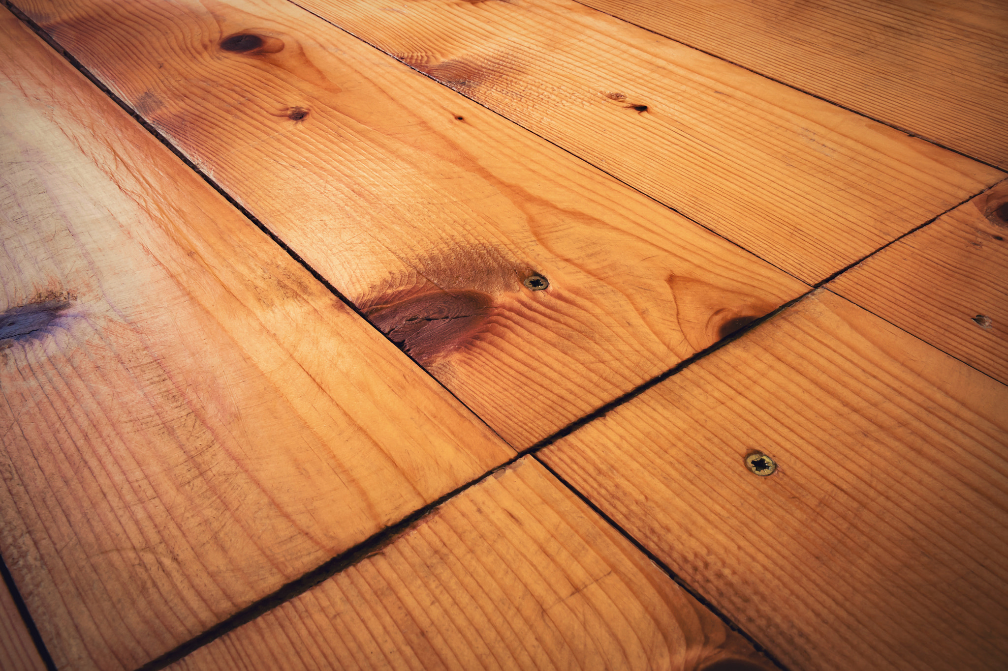 detail of spruce old wood floor