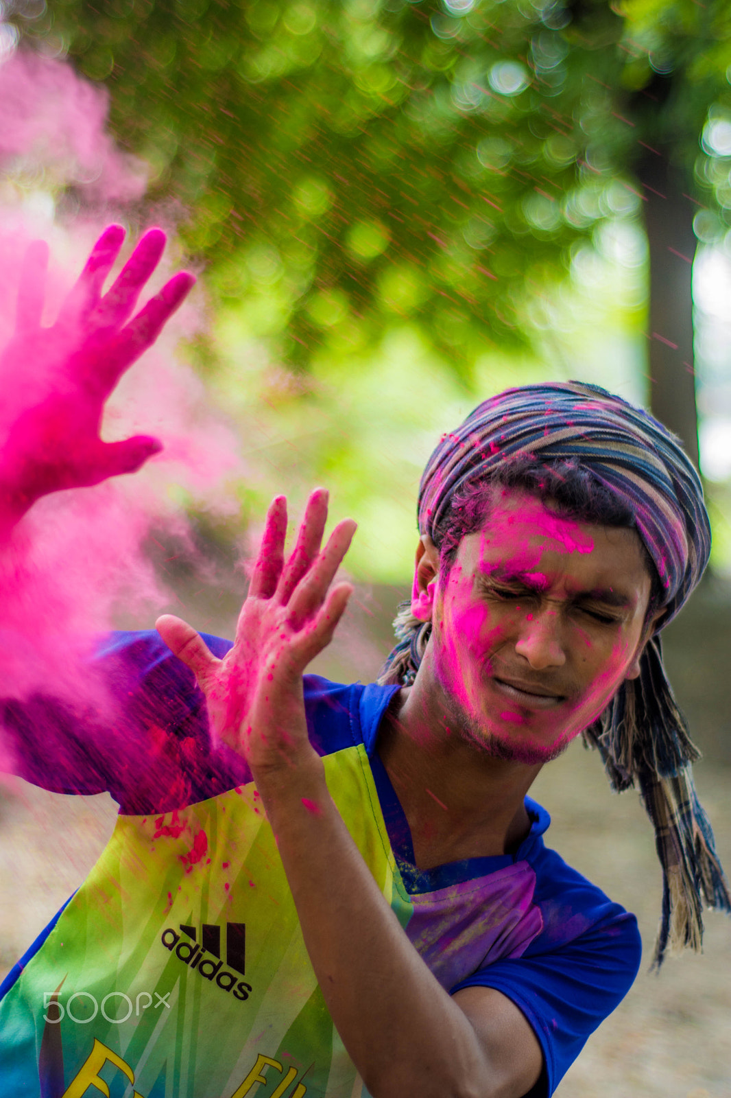 Nikon AF Nikkor 50mm F1.8D sample photo. Holi photography