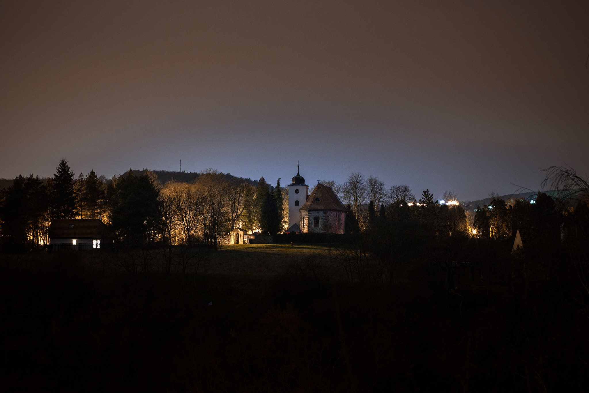 Canon EOS 70D sample photo. Roztoky - oldest church in mid. europe photography