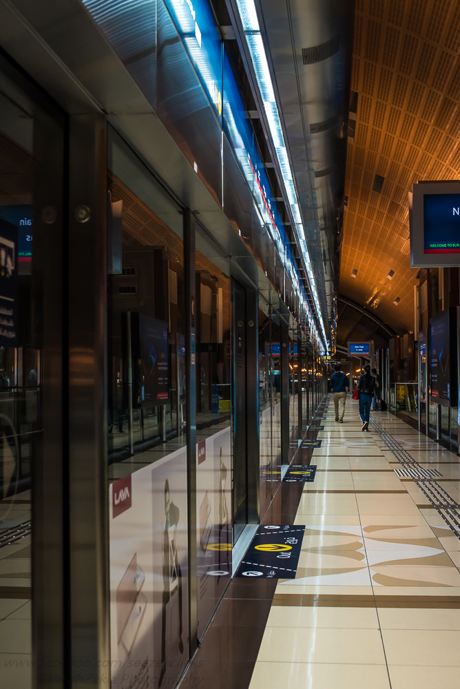 Nikon D750 + Sigma 50mm F1.4 EX DG HSM sample photo. Dubai metro station photography