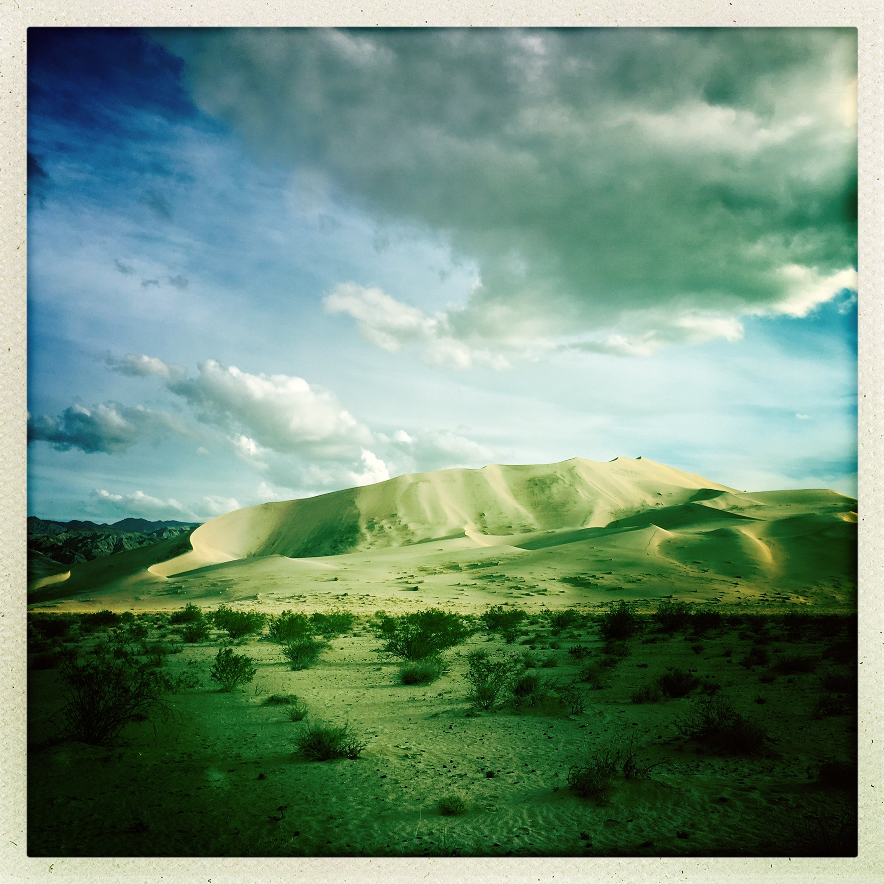 Hipstamatic 333 sample photo. Morning in death valley national park dunes photography
