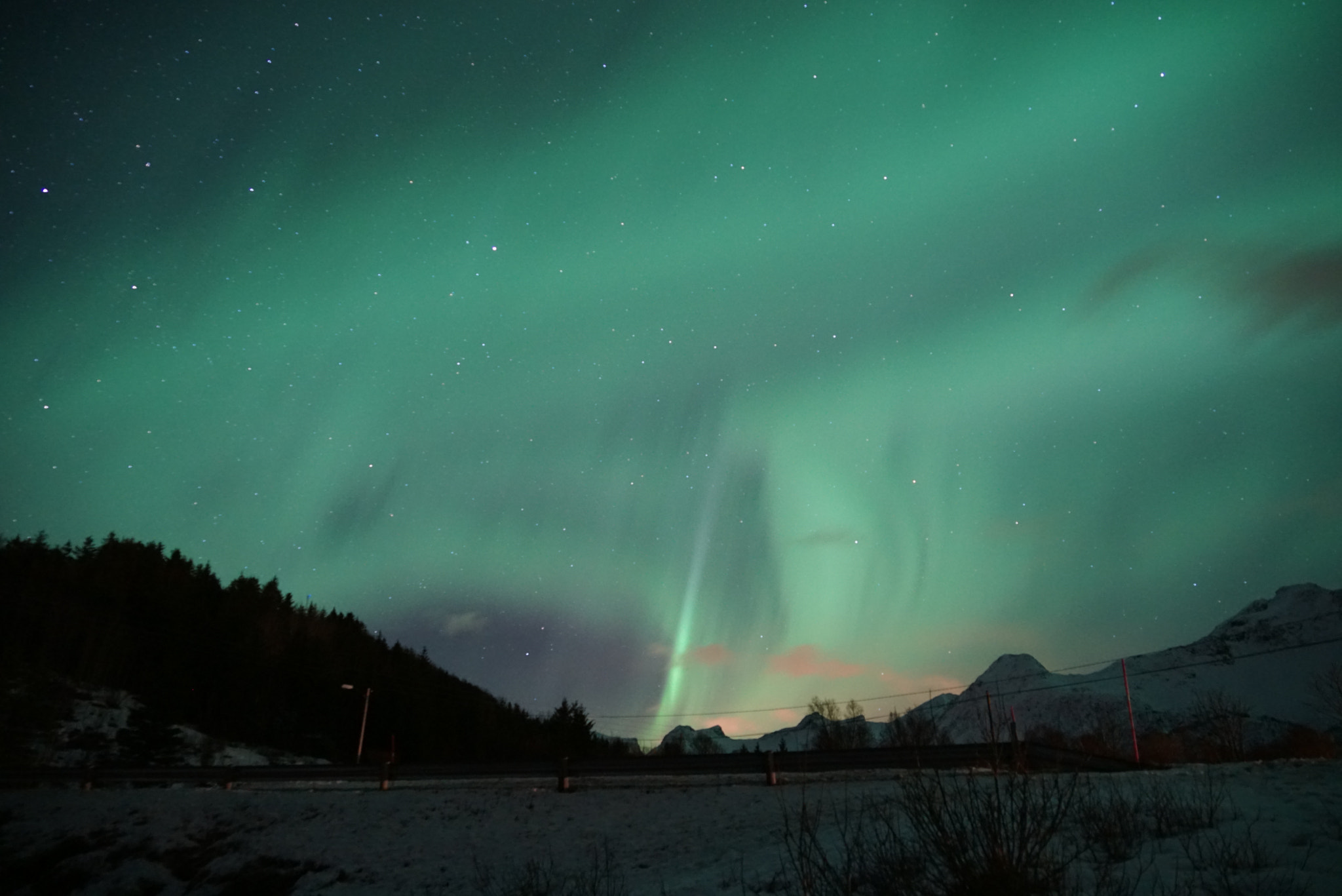 Sony a7R sample photo. Aurora borealis photography