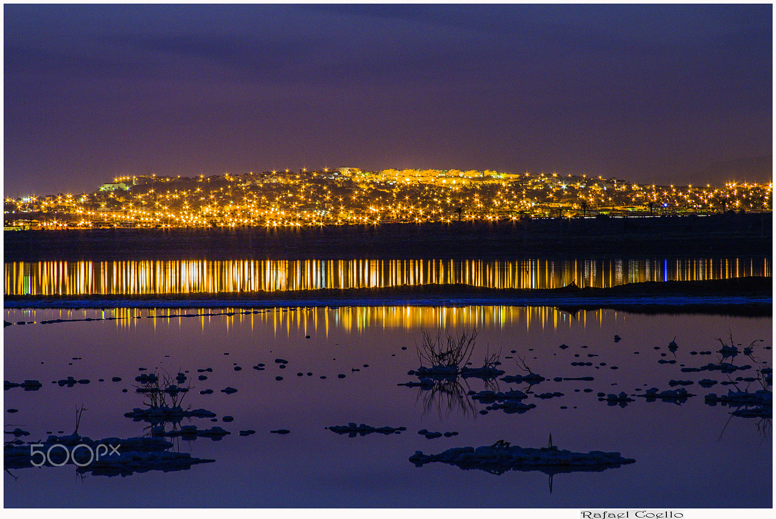 Canon EF 28-135mm F3.5-5.6 IS USM sample photo. Reflections in the salinas of torrevieja photography