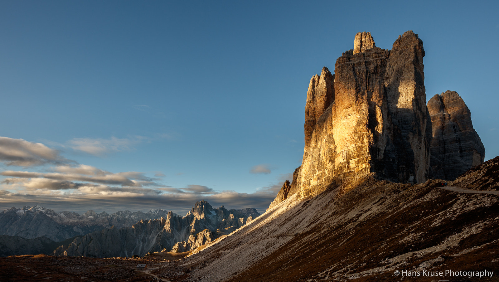 Canon EOS 5DS R sample photo. Tre cime in the light photography