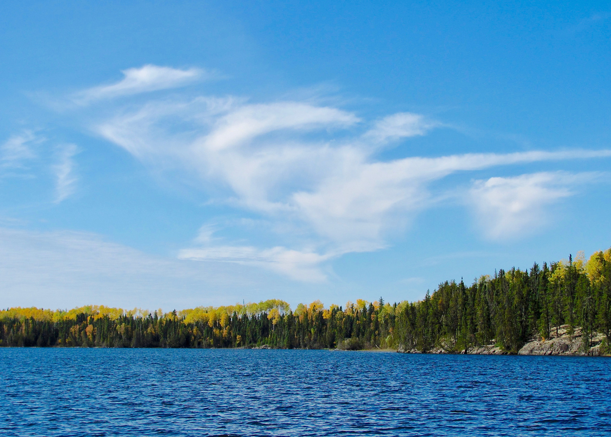 Canon PowerShot SX120 IS sample photo. Fall colors on o'sullivan lake photography