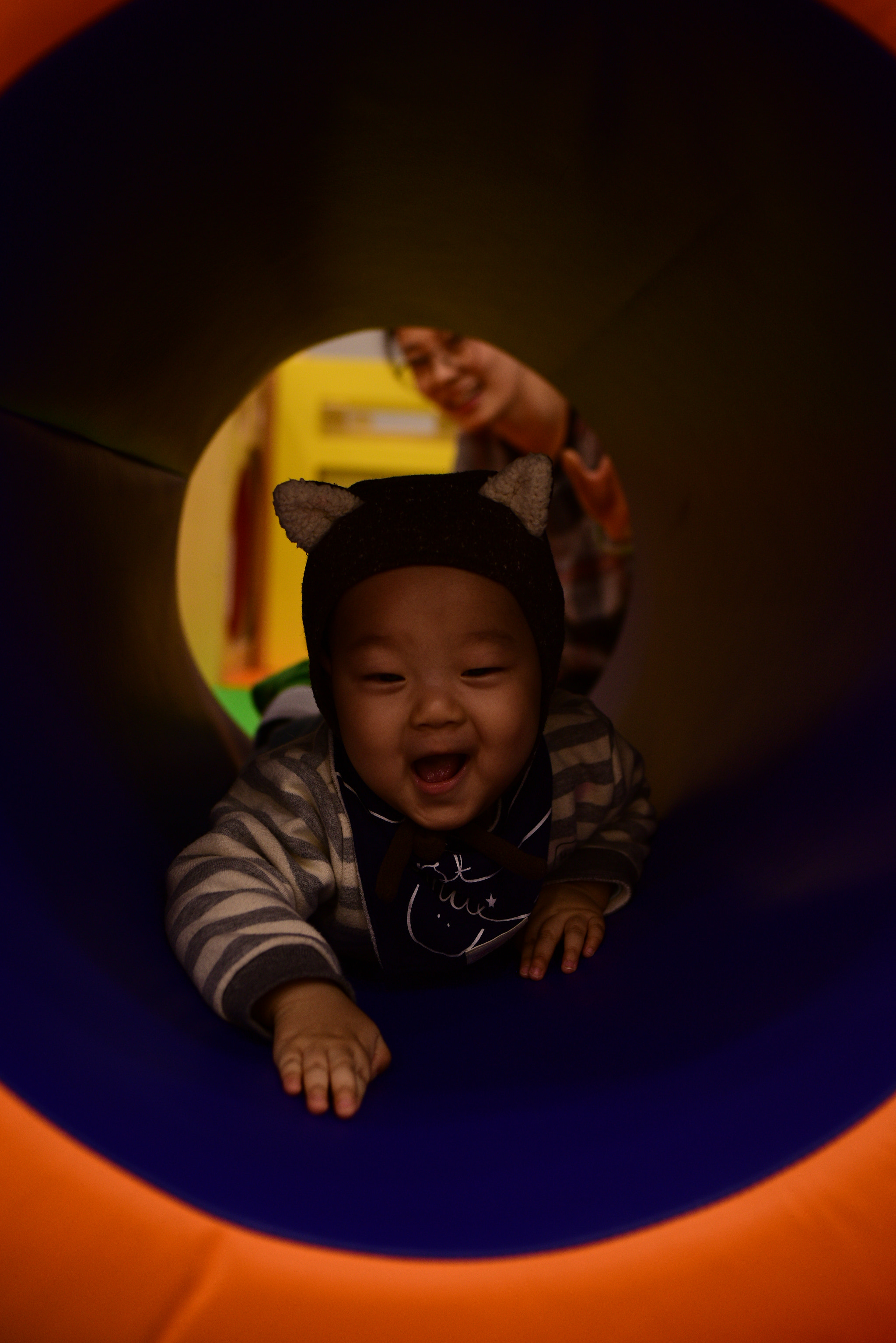 Nikon D810 sample photo. The first section of parent-child class photography