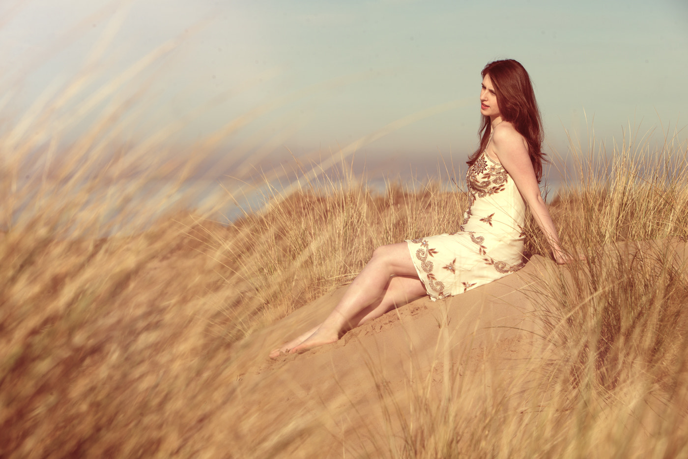 Canon EOS-1D X sample photo. Model in dunes 2 photography