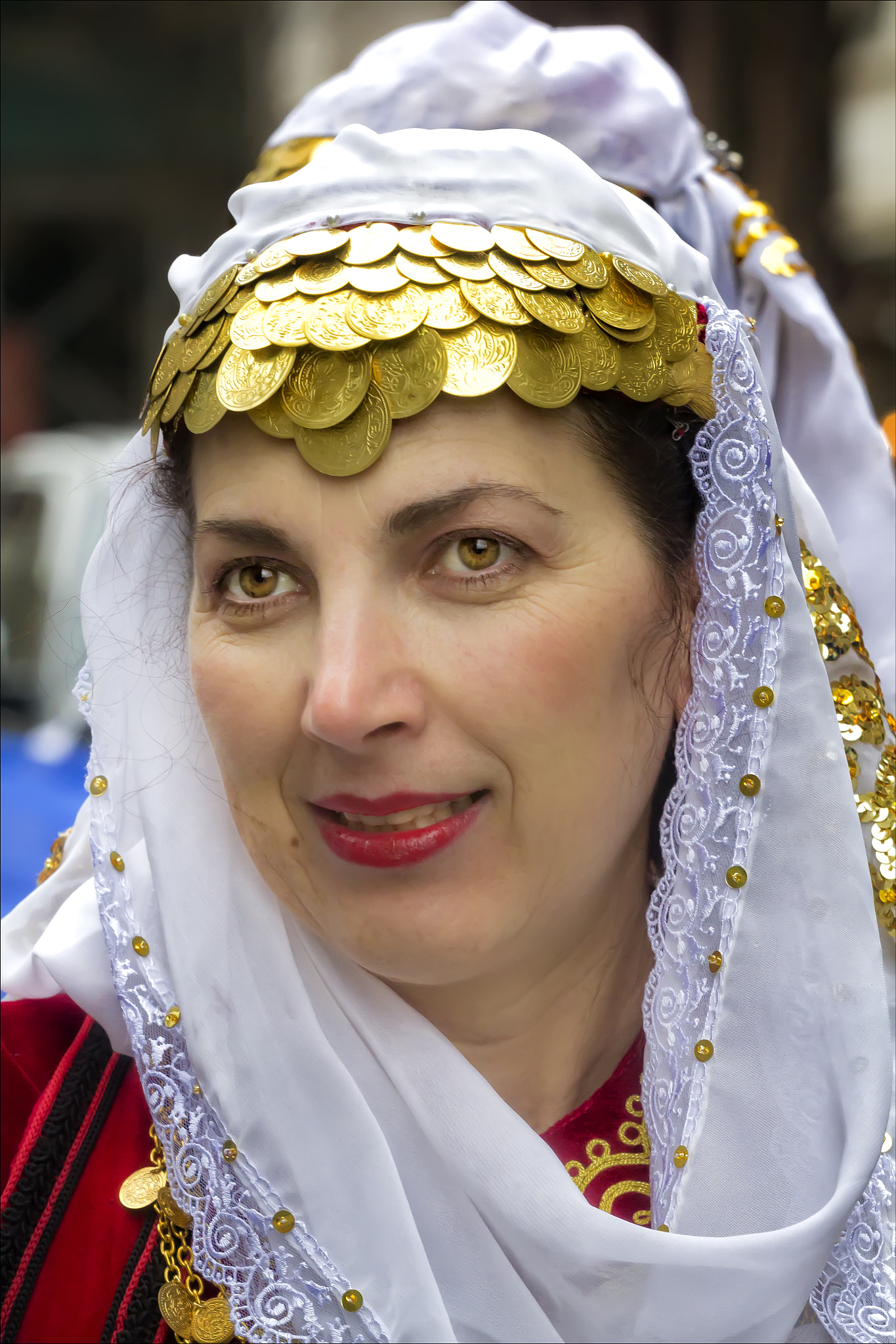 Canon EOS 60D sample photo. Greek independence day nyc 2017 woman in traditional dress photography