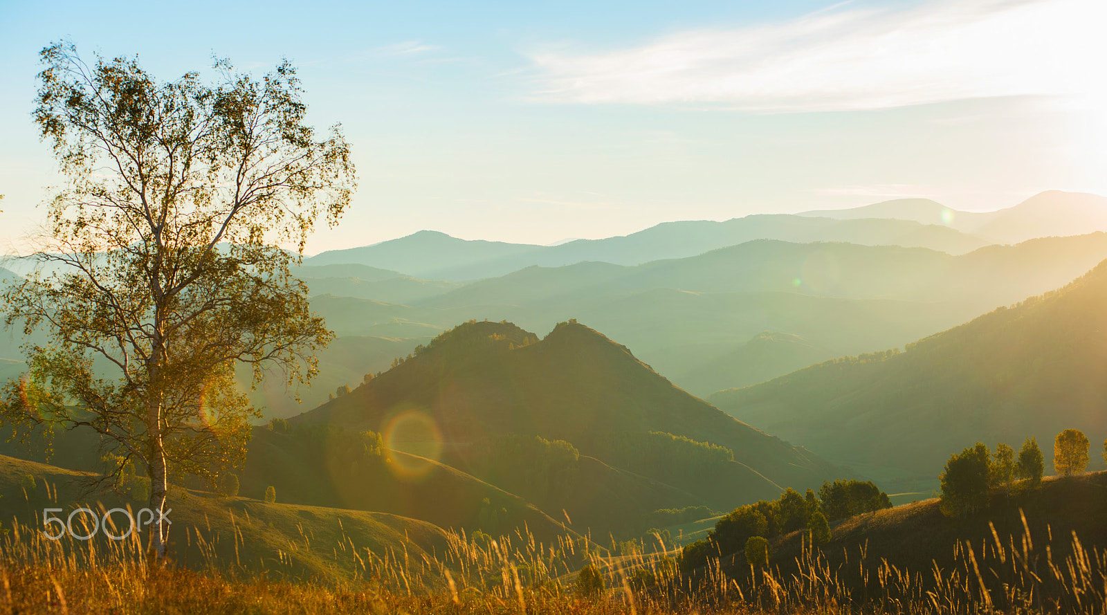 Nikon AF-Nikkor 80-200mm F2.8D ED sample photo. Beauty dawn in the mountains photography
