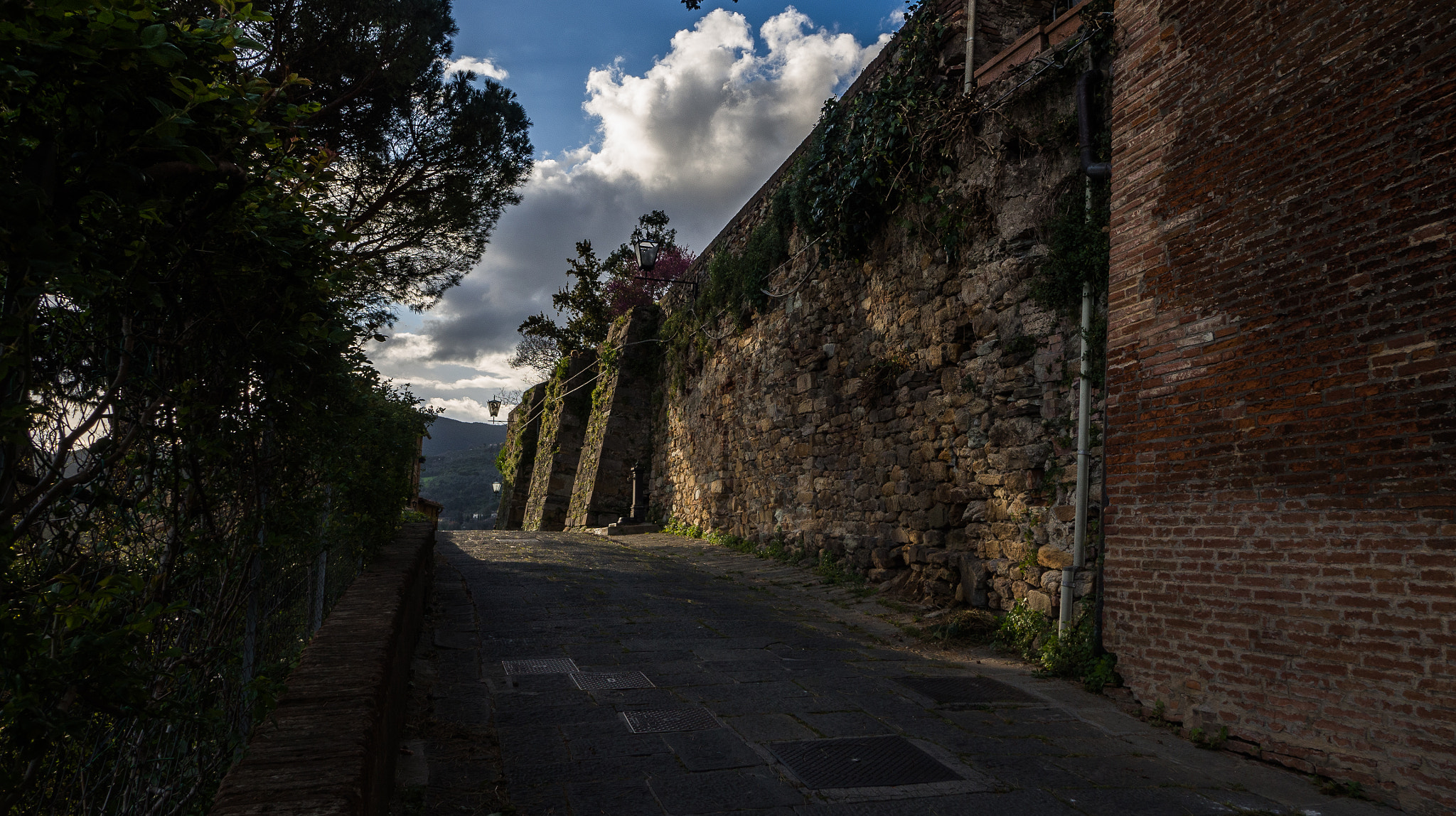 Olympus OM-D E-M10 + OLYMPUS M.12mm F2.0 sample photo. The road along the castle photography