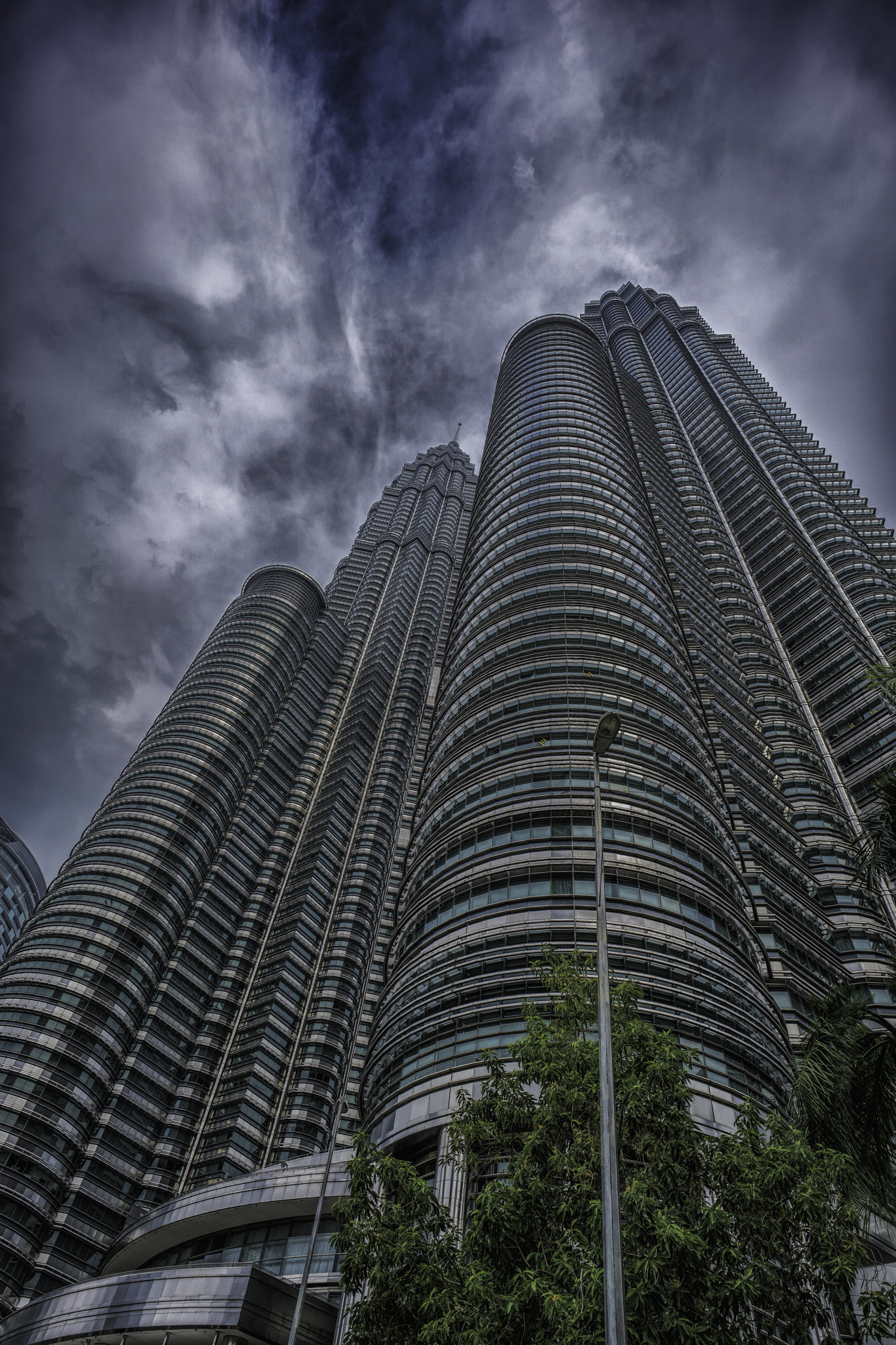 E 21mm F2.8 sample photo. Storm over petronas photography
