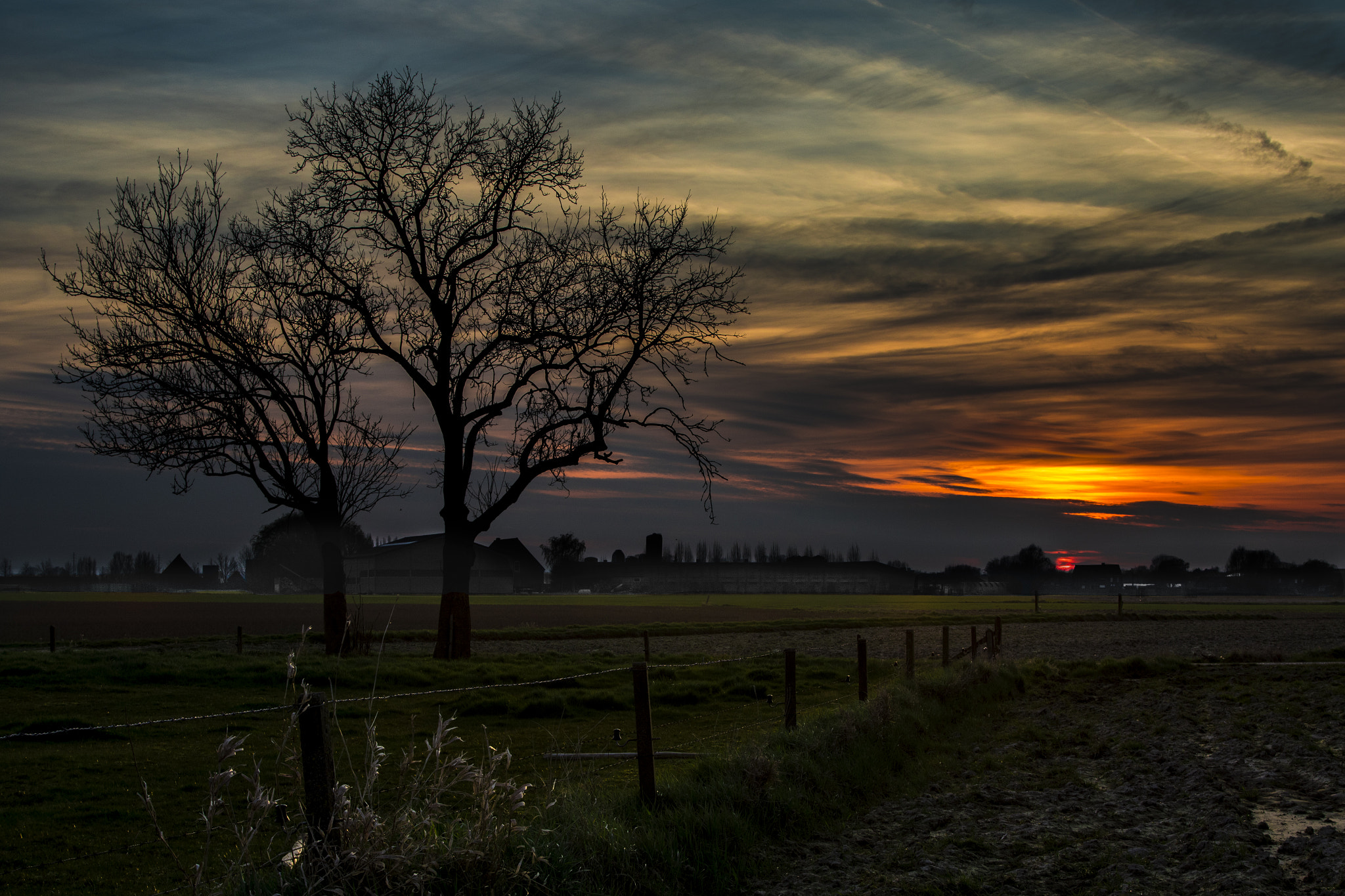 Canon EF 24-105mm F4L IS USM sample photo. Oekene sunset photography