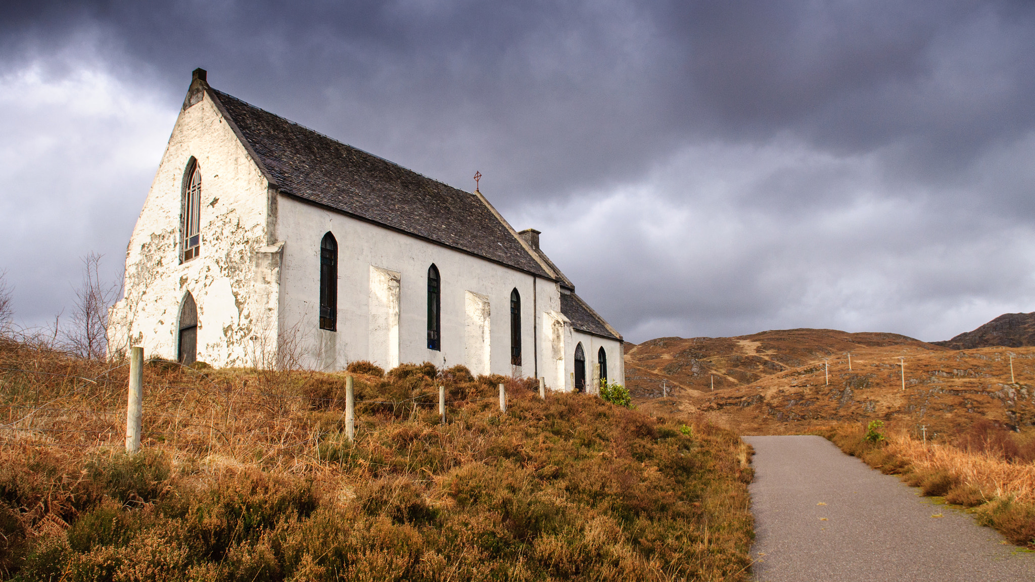 Nikon D90 sample photo. Isolated church at #lochailort in scotland photography
