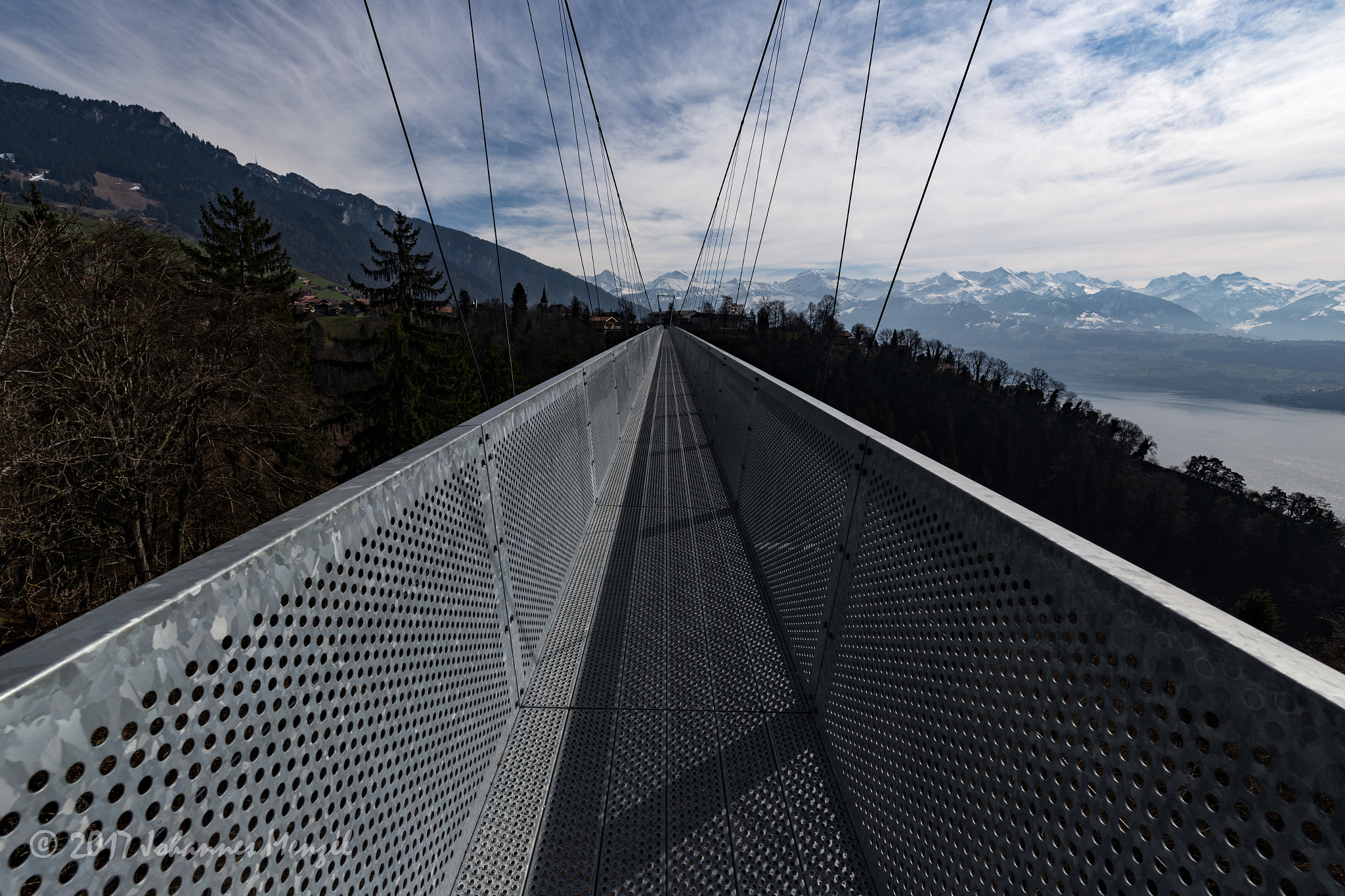 Canon EF 300mm f/2.8L sample photo. Bridge leading into the mountains photography