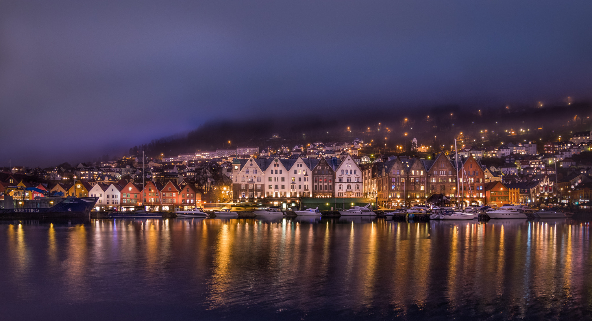 Canon EOS 80D sample photo. Bergen after dark photography