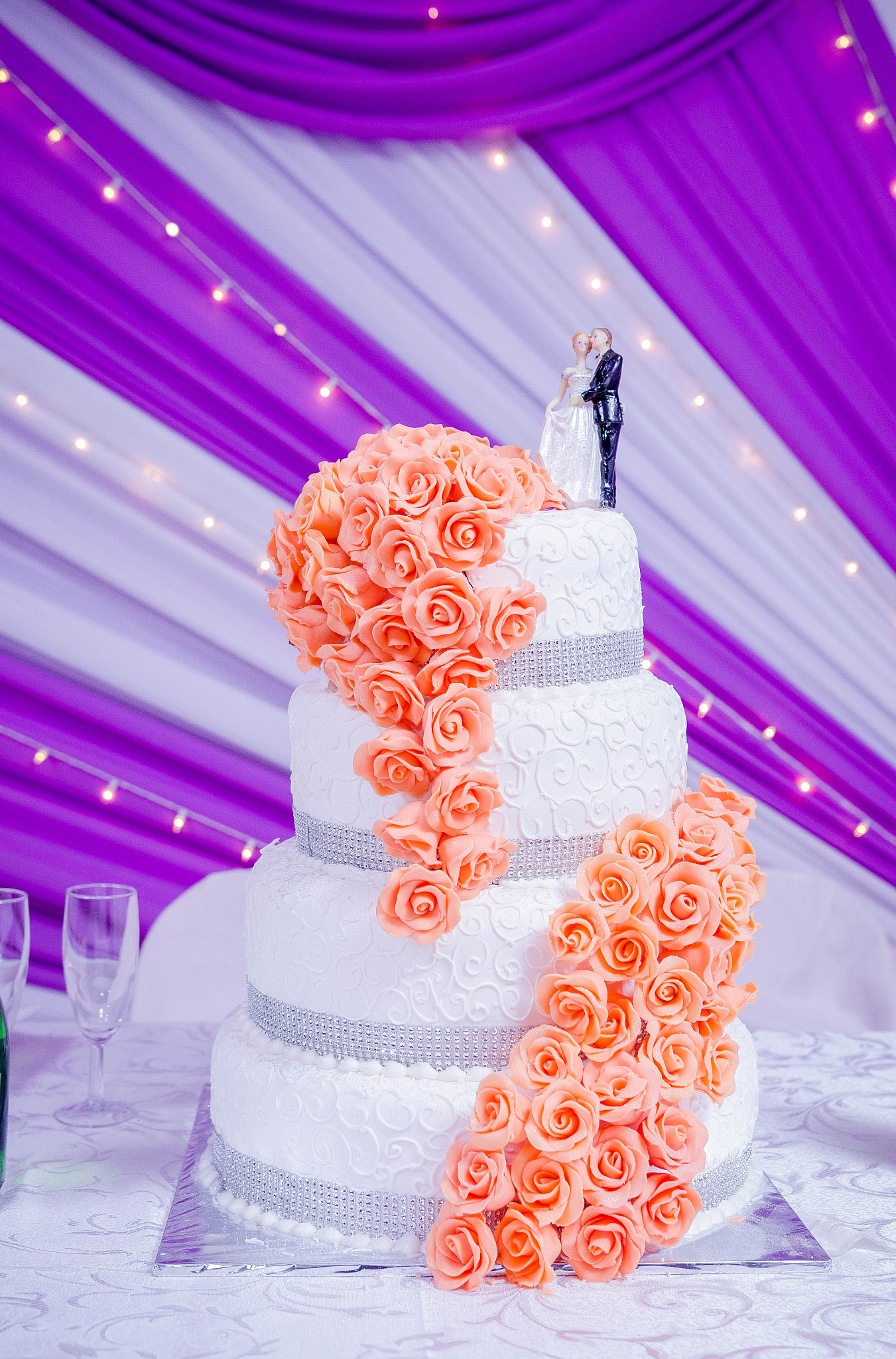 Nikon D7000 sample photo. Wedding cake photography