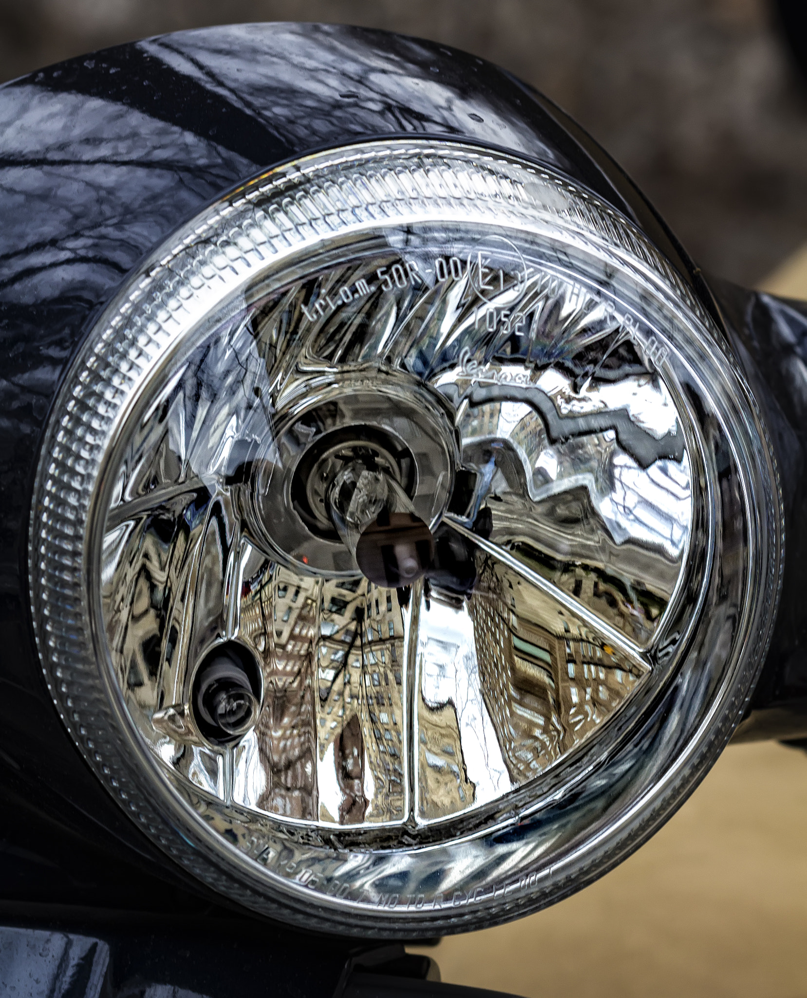 Canon EF 100mm F2.8 Macro USM sample photo. Motorcycle headlight photography