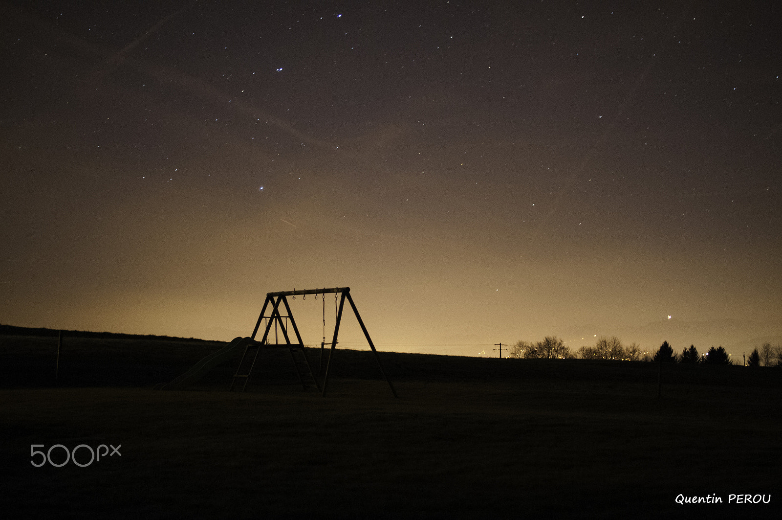 Nikon D300 sample photo. Swing on evening photography