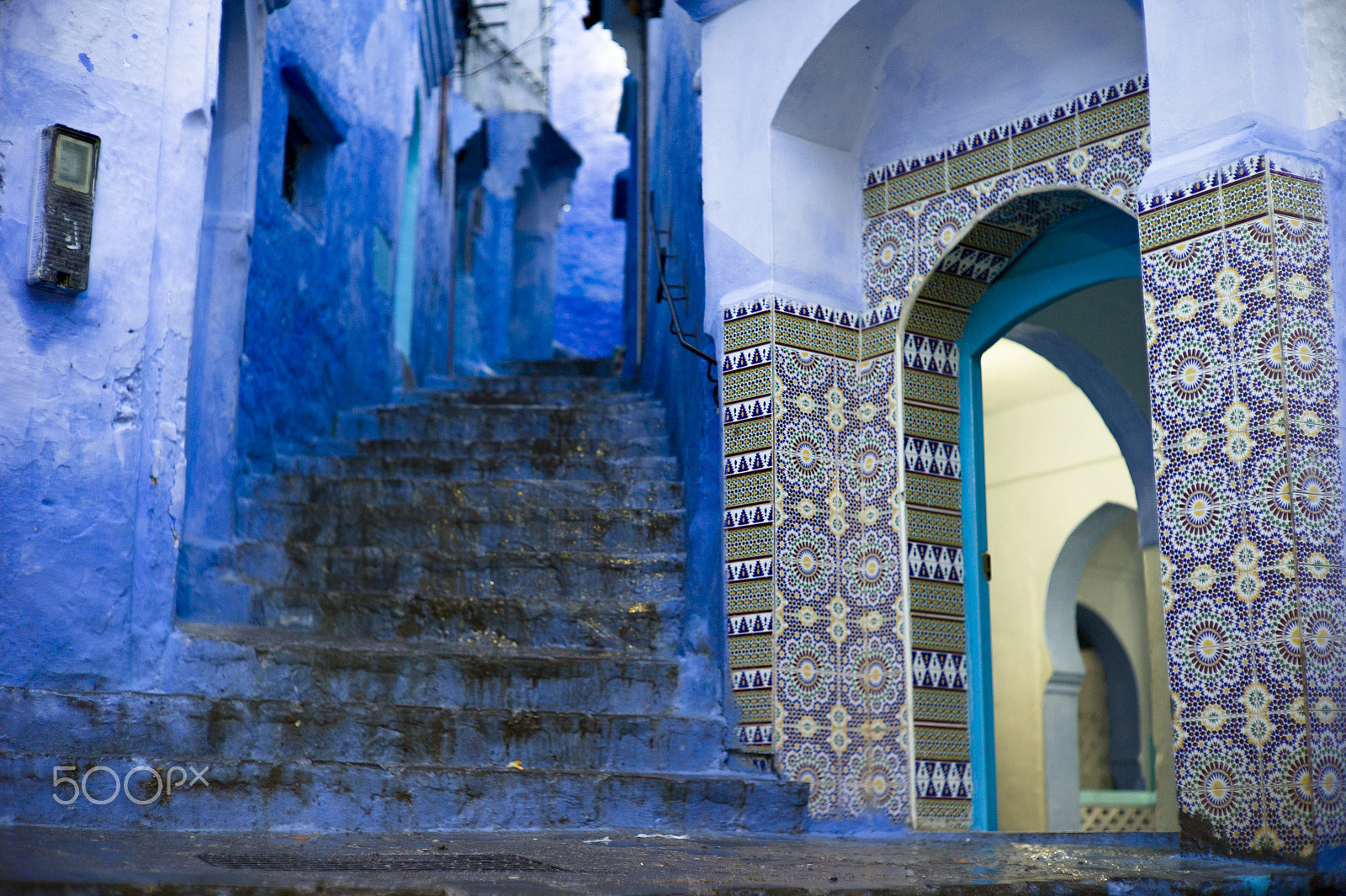 Leica M9 + Noctilux-M 50mm f/1 sample photo. Deep blue in deep of the old city photography