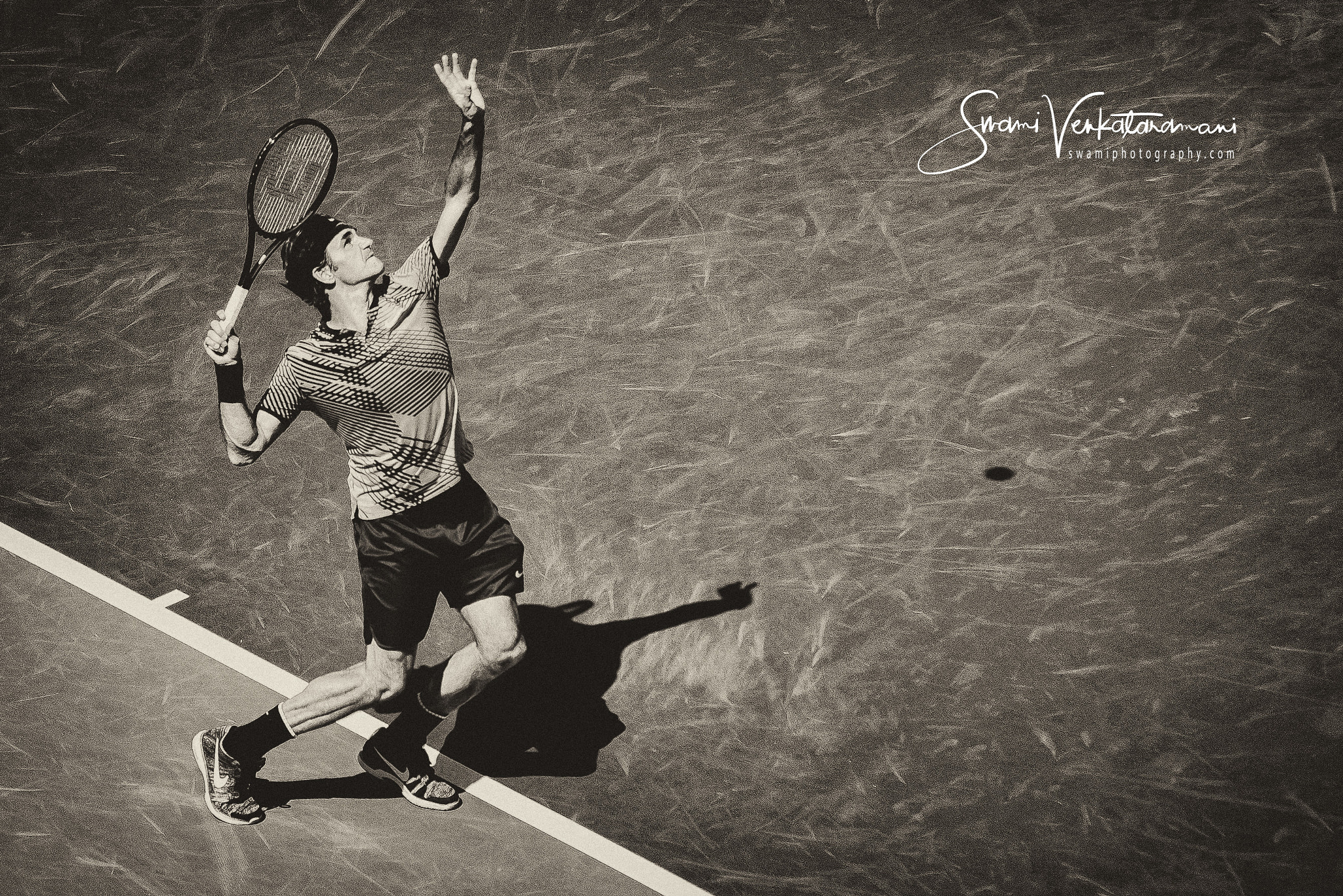 Nikon D600 sample photo. Roger federer in indian wells photography