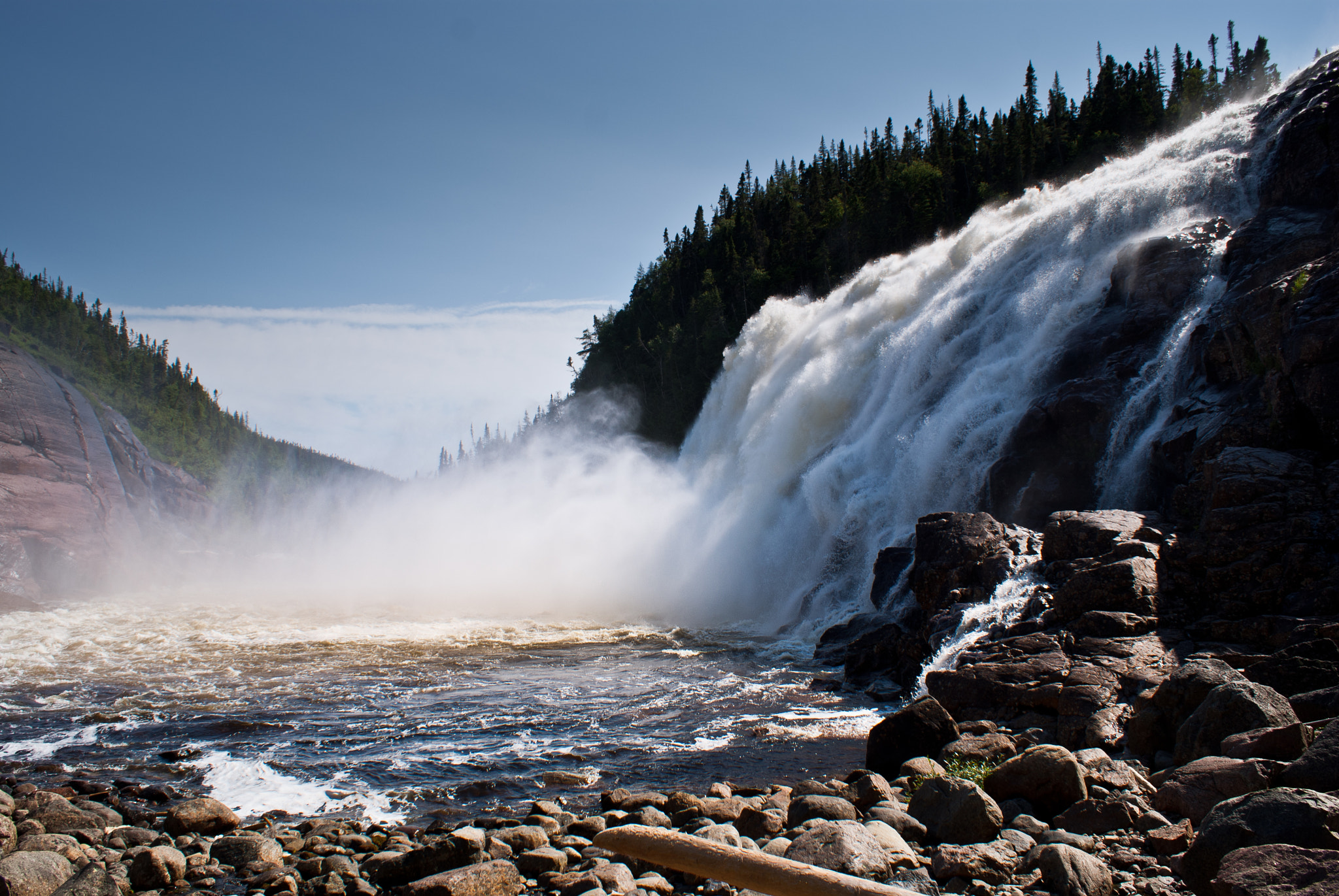 Sony Alpha DSLR-A300 sample photo. Falls on manitou river photography