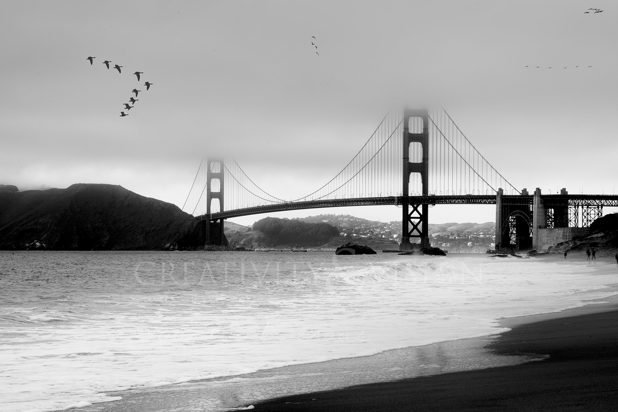 HD PENTAX-D FA 28-105mm F3.5-5.6 ED DC WR sample photo. Golden gate from baker beach photography