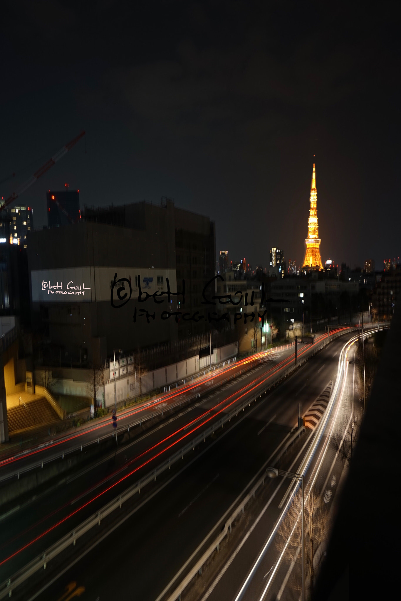 Sony a7R + Sony E 10-18mm F4 OSS sample photo. Long exposure tokyo tower photography