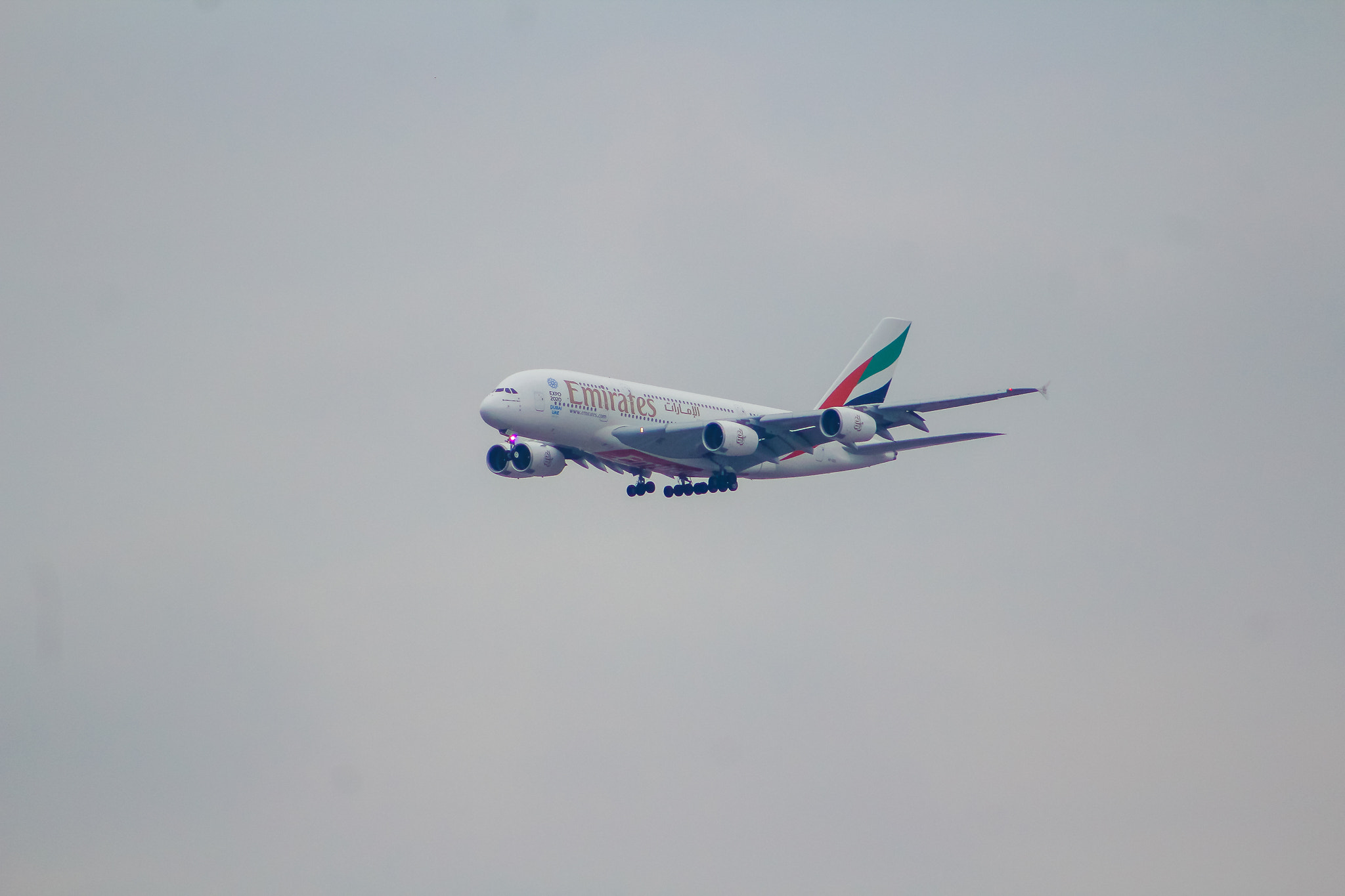 Canon EF 75-300mm f/4-5.6 USM sample photo. A380 - emirates photography