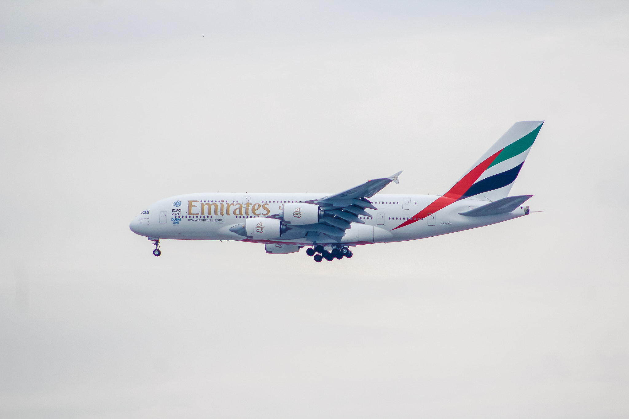 Canon EF 75-300mm f/4-5.6 USM sample photo. A380 - emirates photography