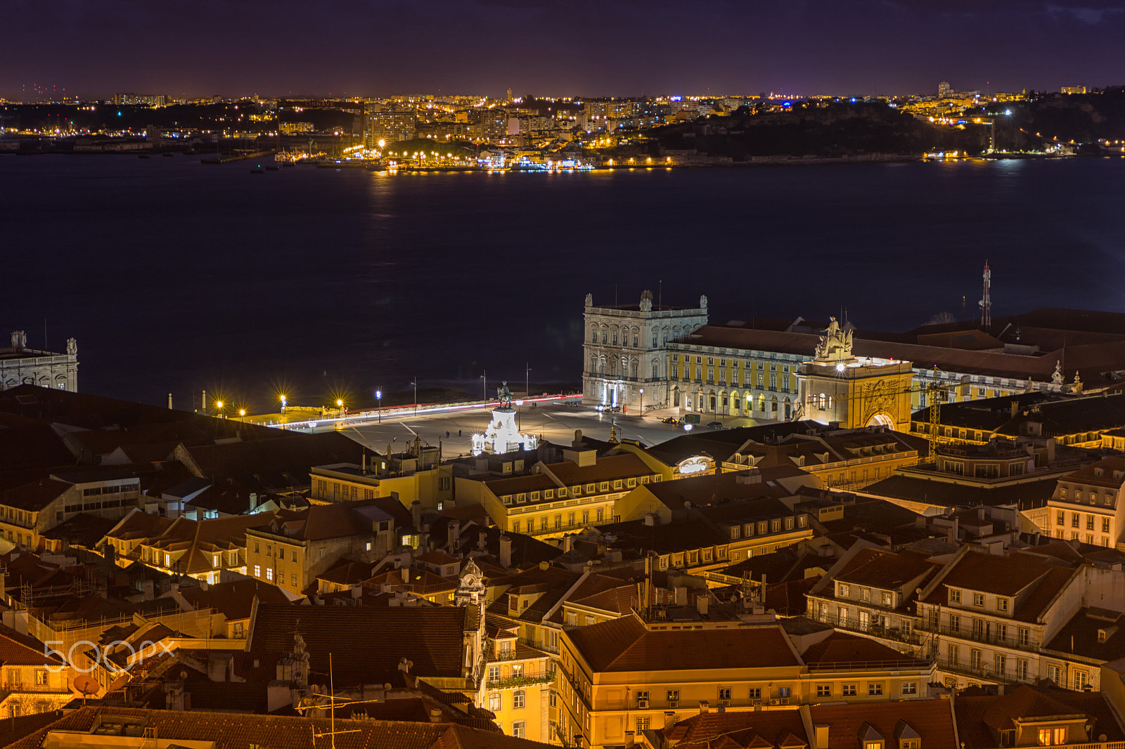 Canon EF 24-70mm F4L IS USM sample photo. Lisbon from castelo de são jorge at night iii photography