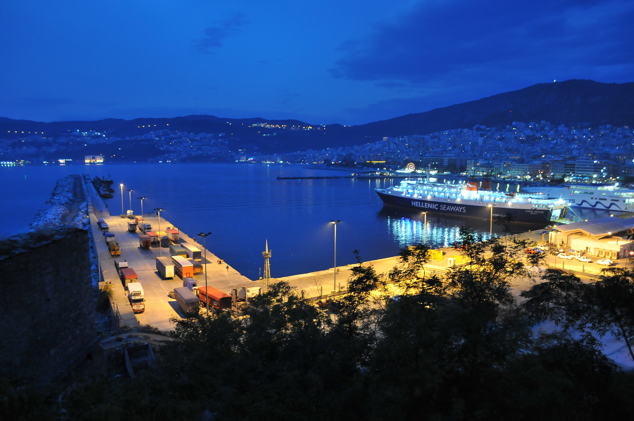 Nikon D300 + Nikon AF-S DX Nikkor 18-55mm F3.5-5.6G VR sample photo. Port of kavala,makedonia greece photography