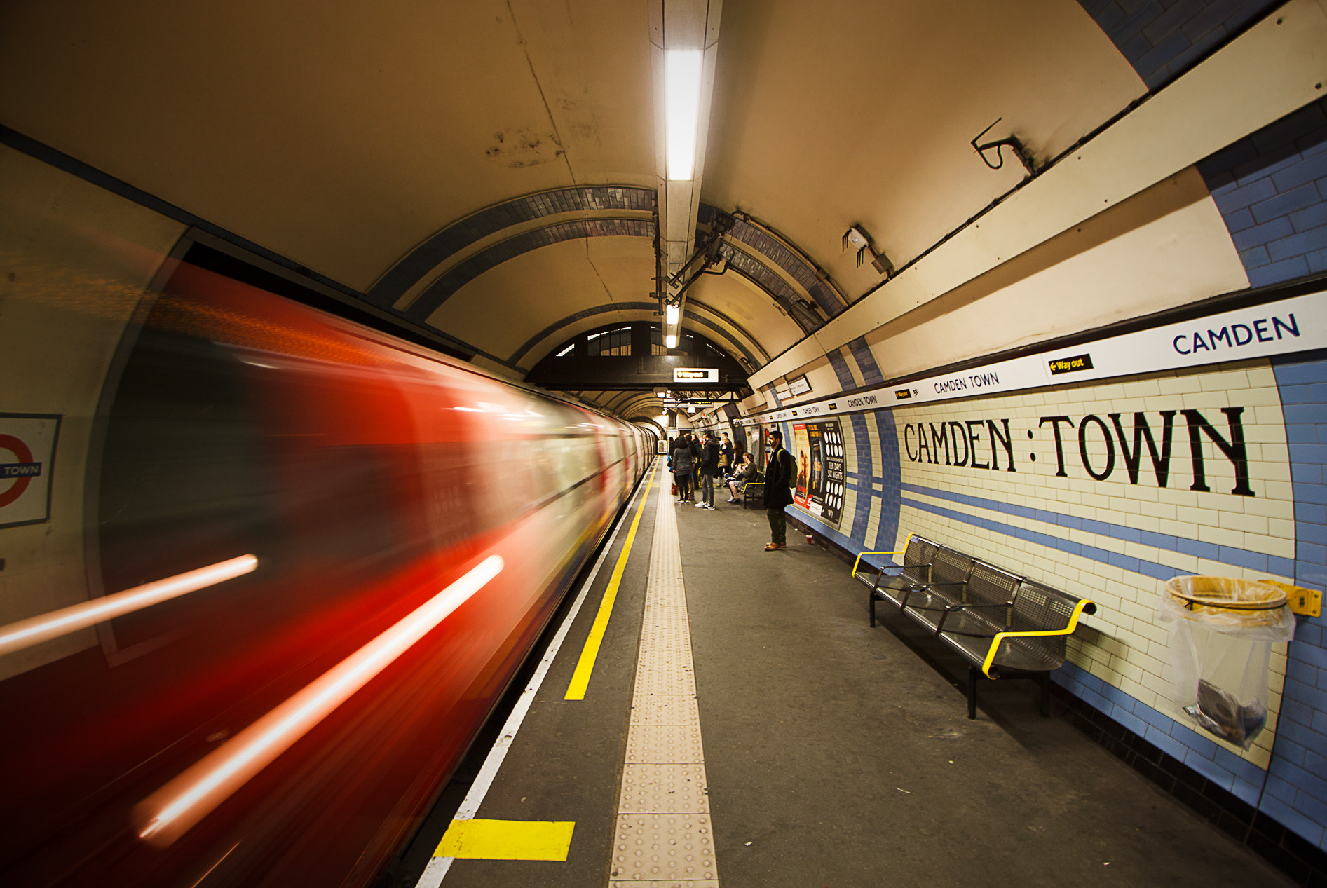 Canon EF-S 10-22mm F3.5-4.5 USM sample photo. Camden town metro photography