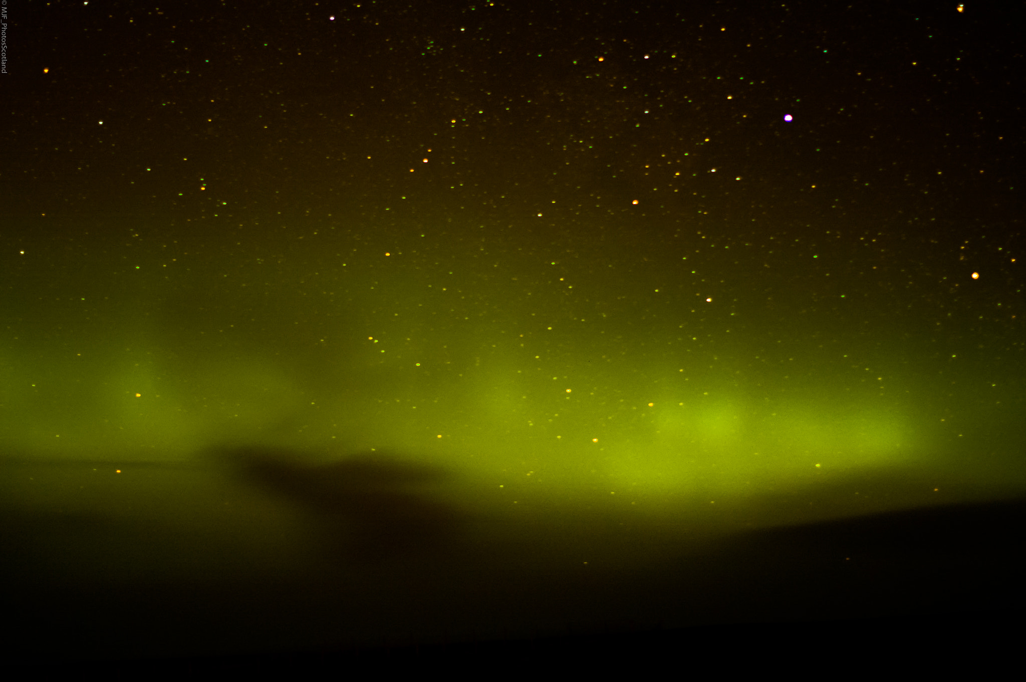 Samsung GX-20 sample photo. Aurora in full swing. aberdeenshire. photography