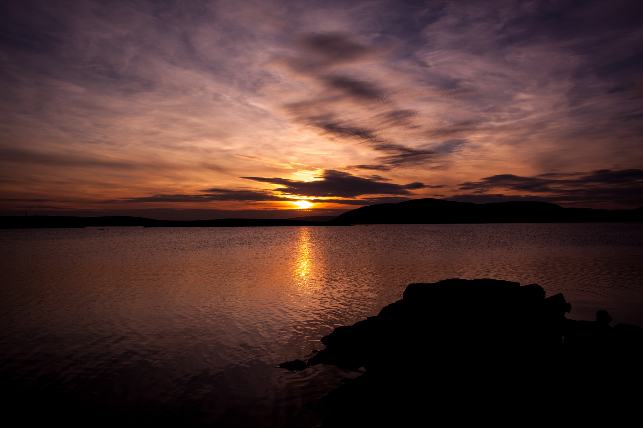 Canon EOS 50D sample photo. Lochthom sunset photography